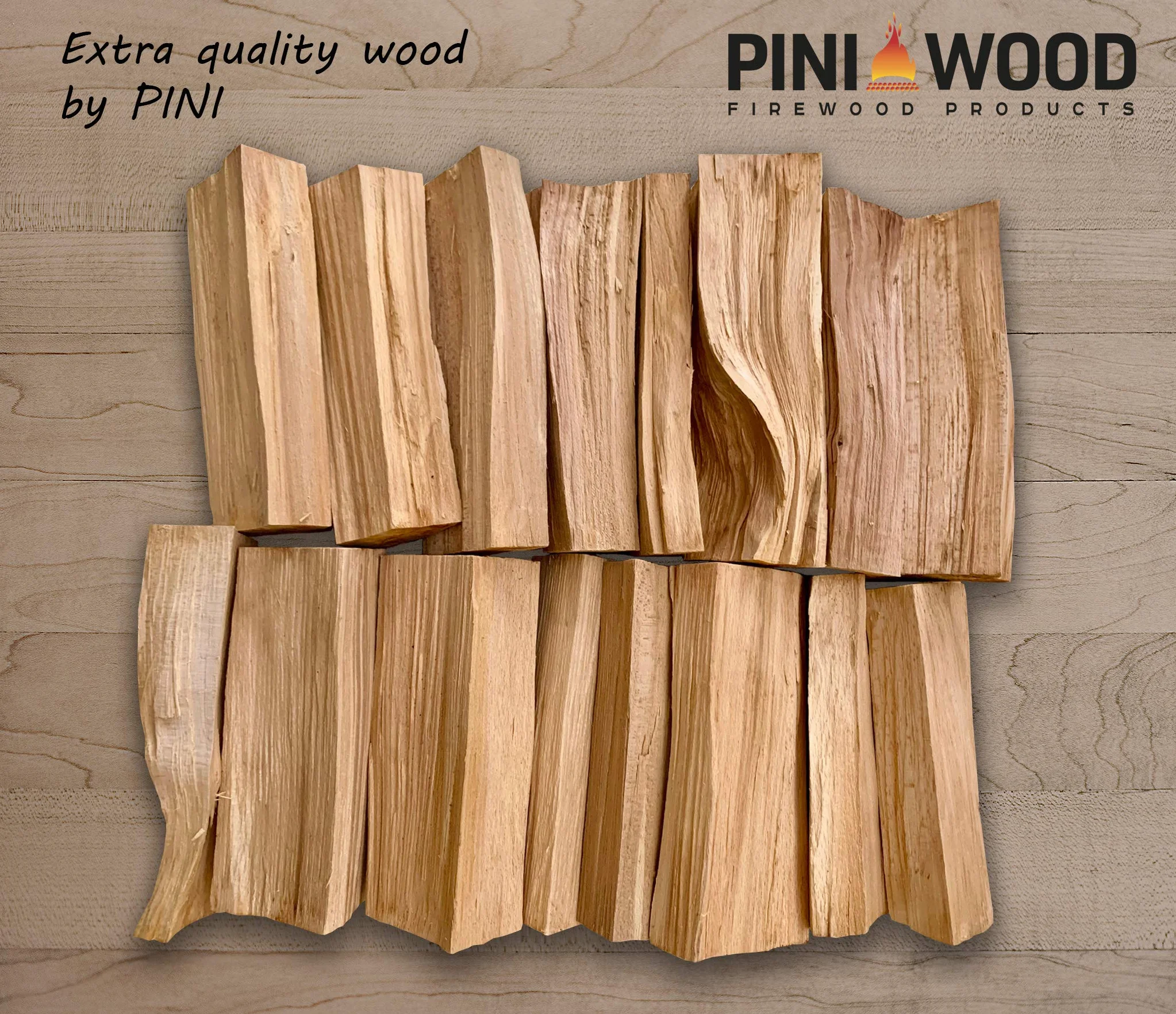 PINI Drewno do grillowania buk 30 kg 30-33 cm