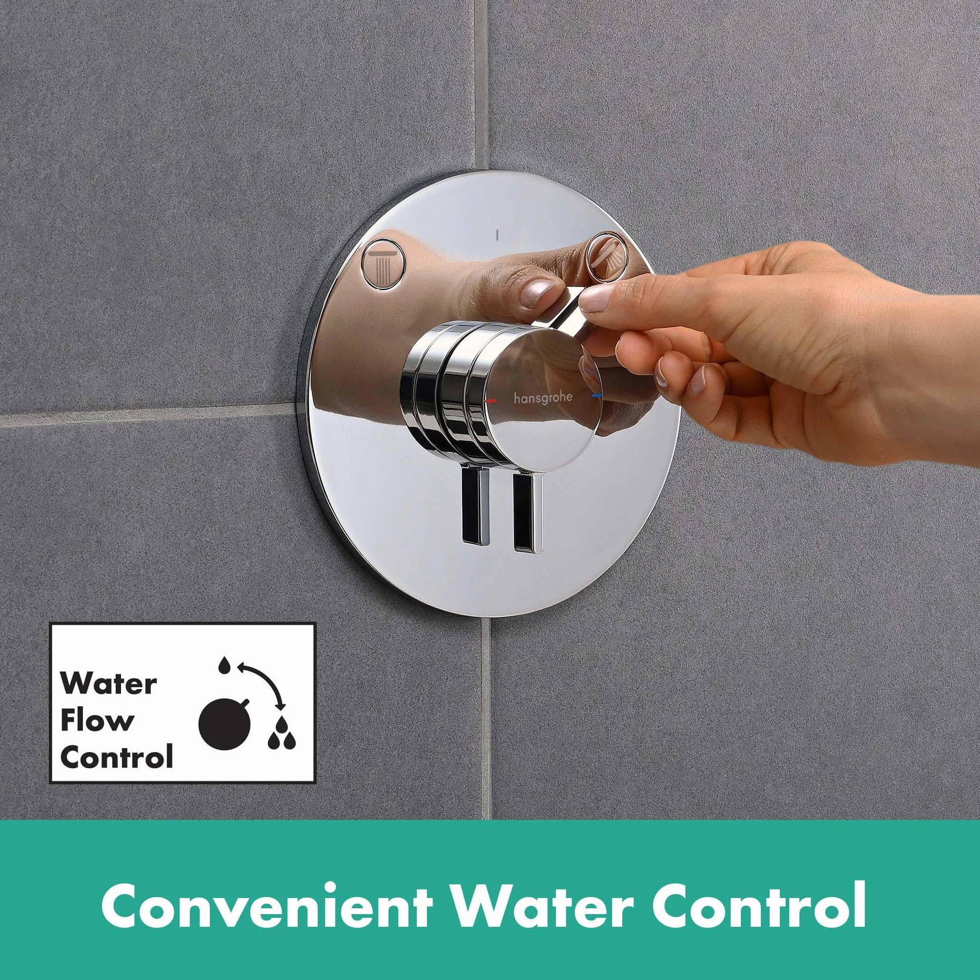hansgrohe DuoTurn S jednouchwytowa bateria prysznicowa podtynkowa do 2 odbiorników chrom