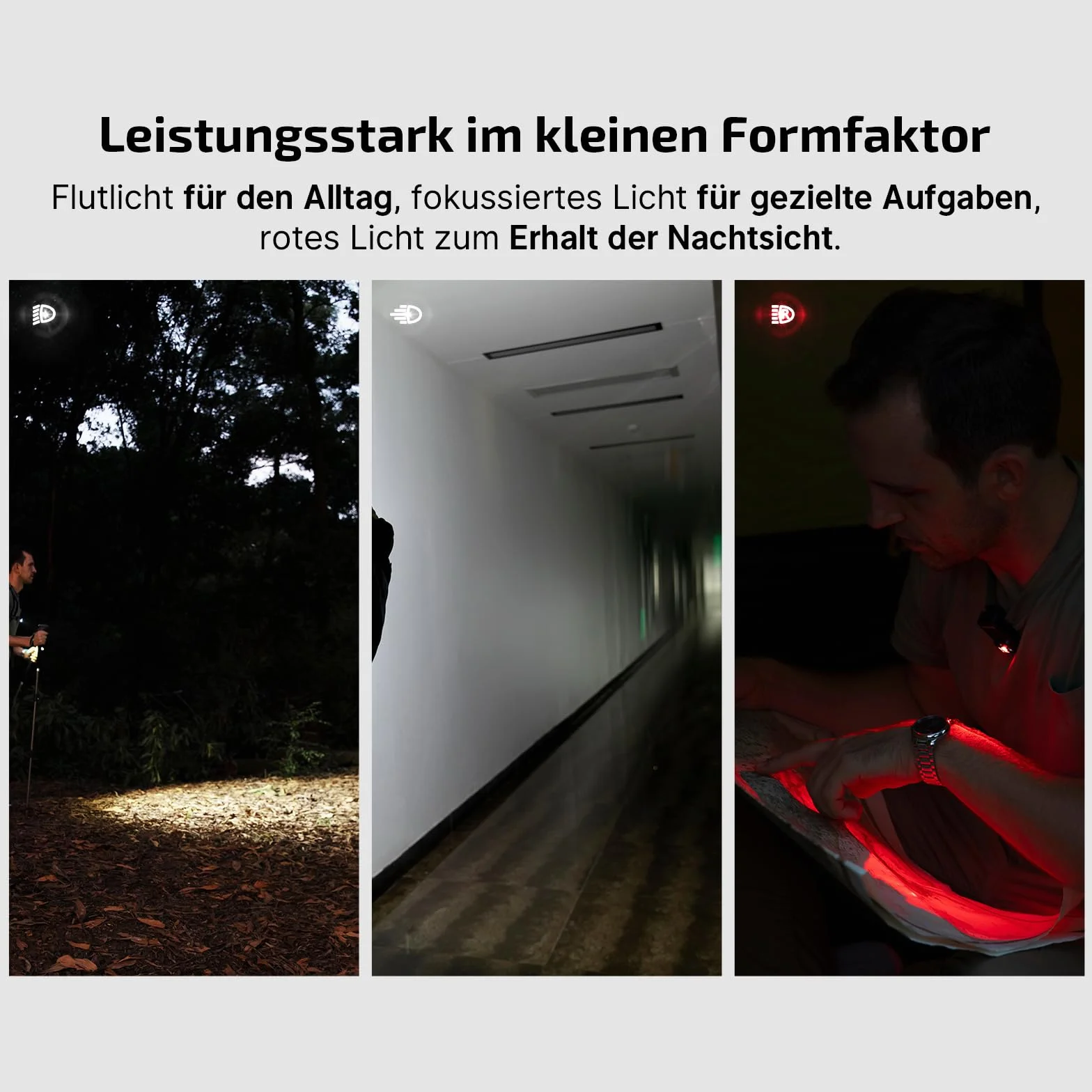 OLIGHT Oclip Pro Mini latarka LED 500 LM USB-C IPX10 z reflektorem czerwonym światłem