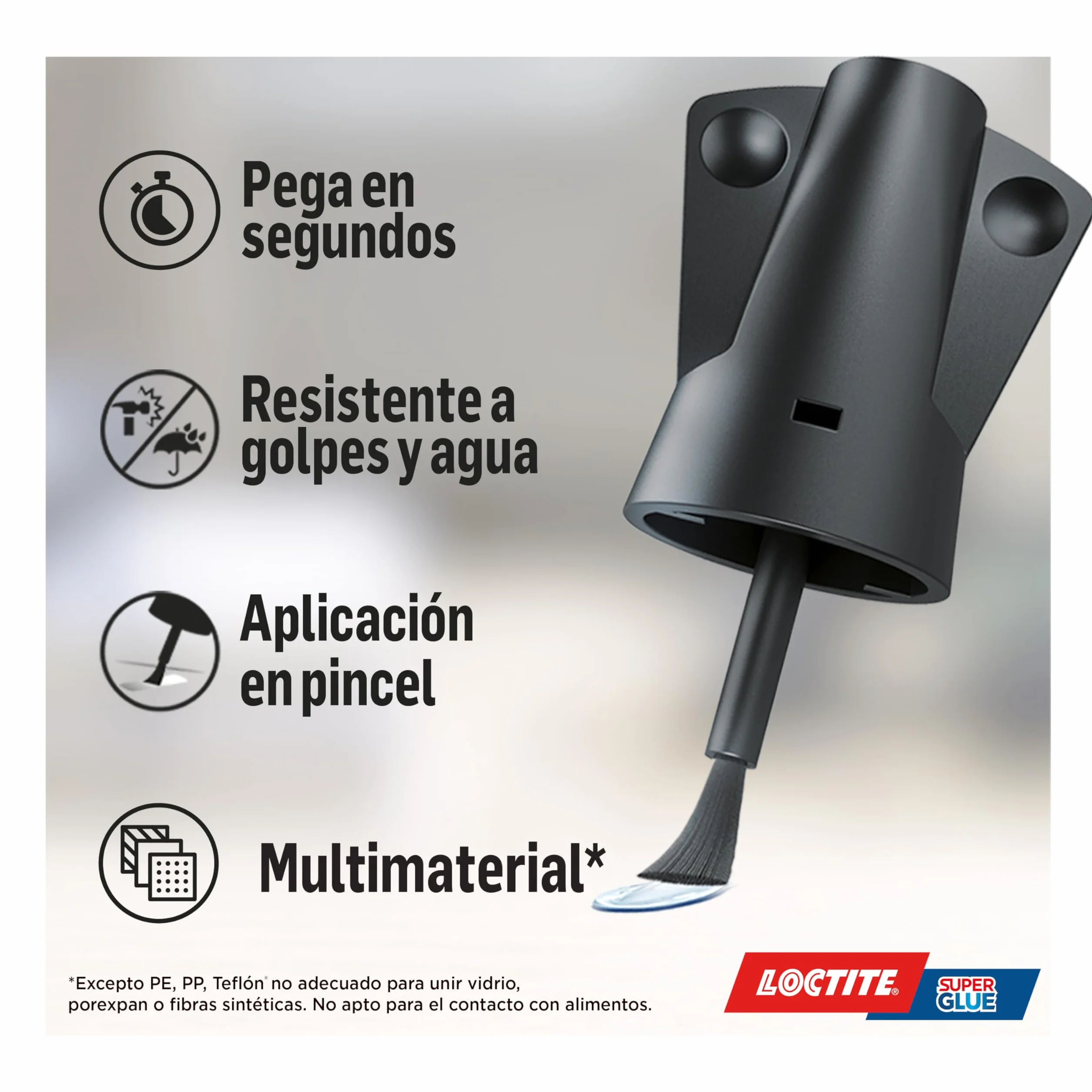 Loctite Super Glue-3 Pegamento Con Pincel 5 Gr