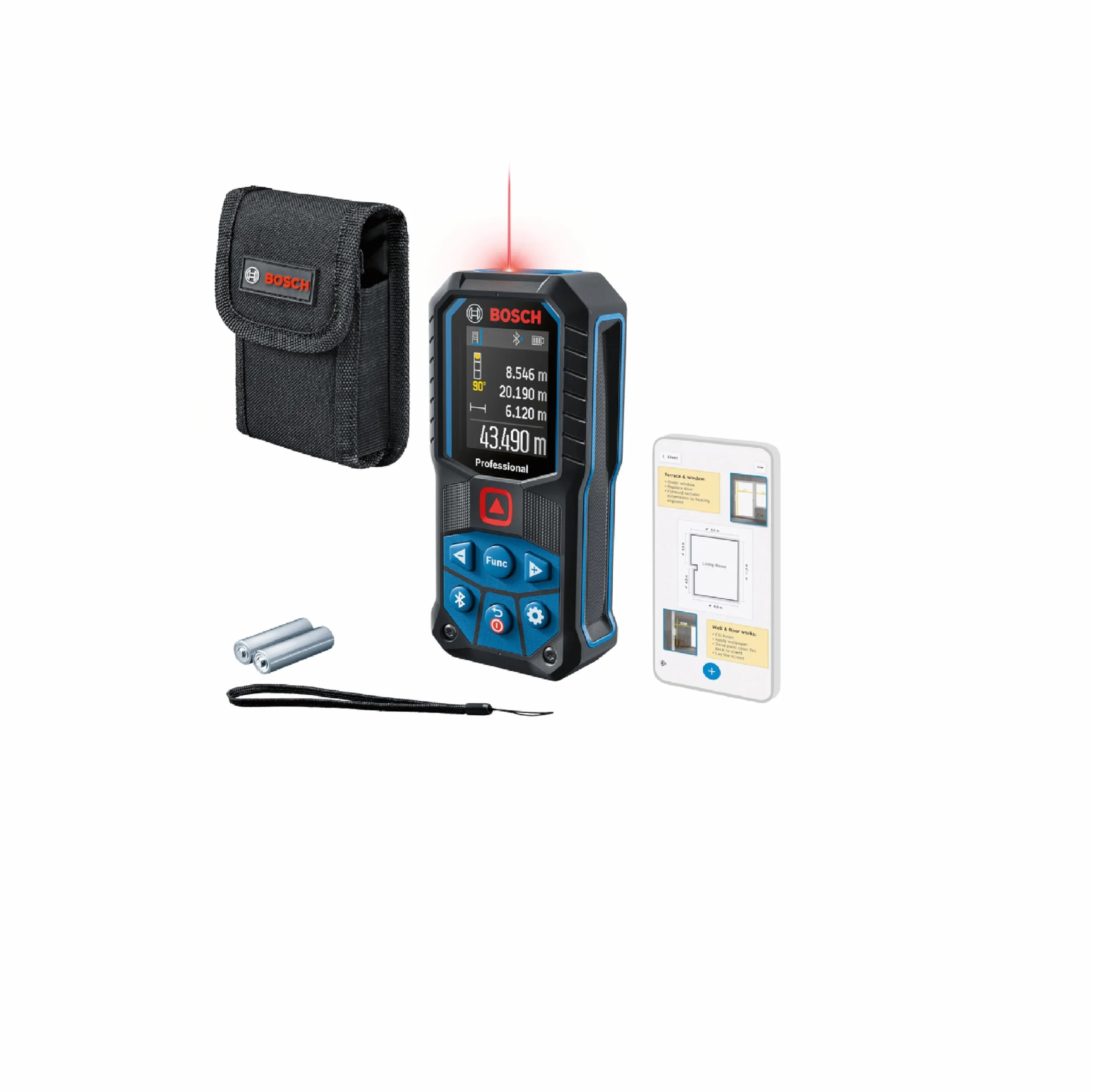 Bosch Professional Dalmierz laserowy GLM 50-27 C 50 m IP65 Bluetooth