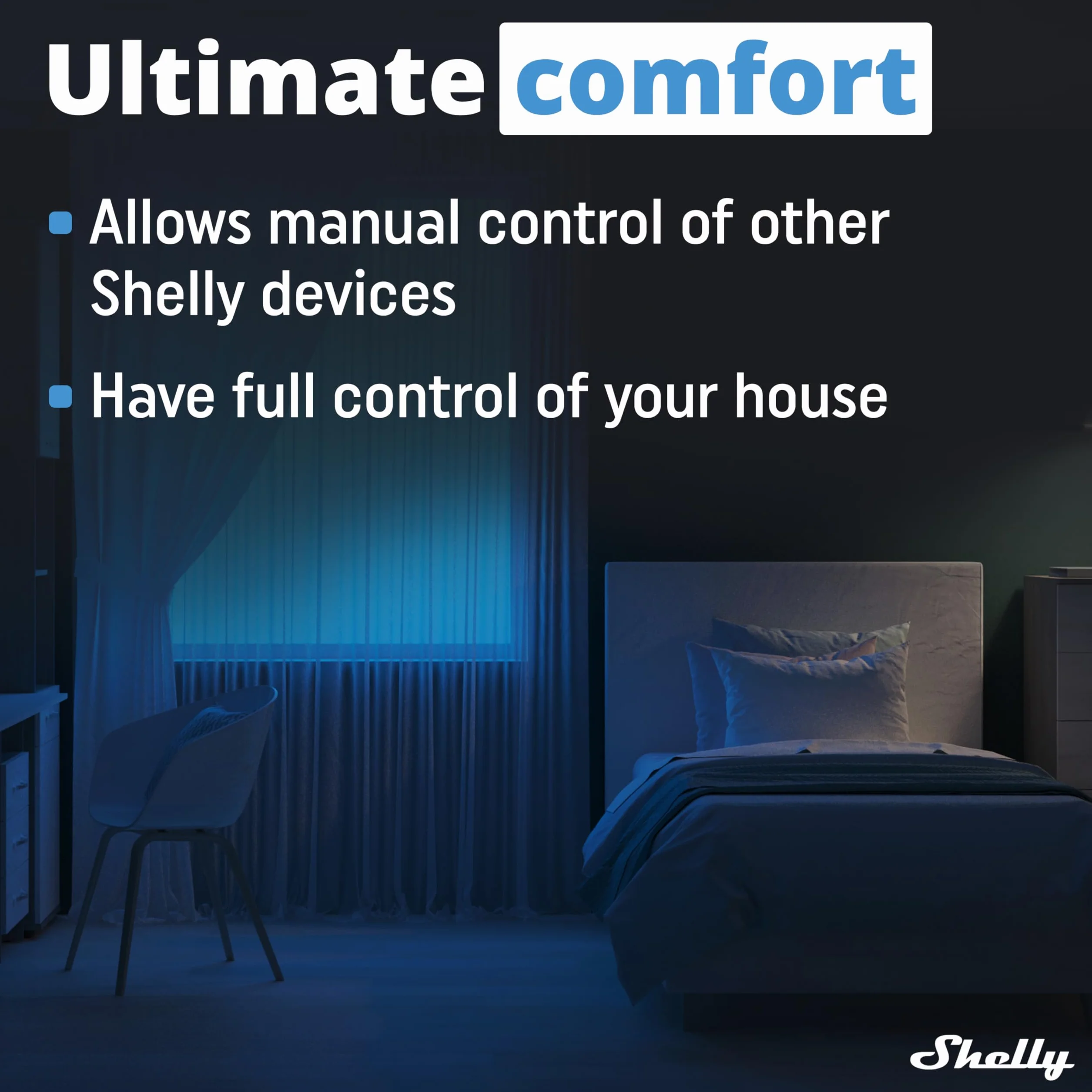 Shelly Wave i4 Kontroler Smart Home Z-Wave 4 wejścia 110-240 V AC Zdalne sterowanie Harmonogramy Sceny