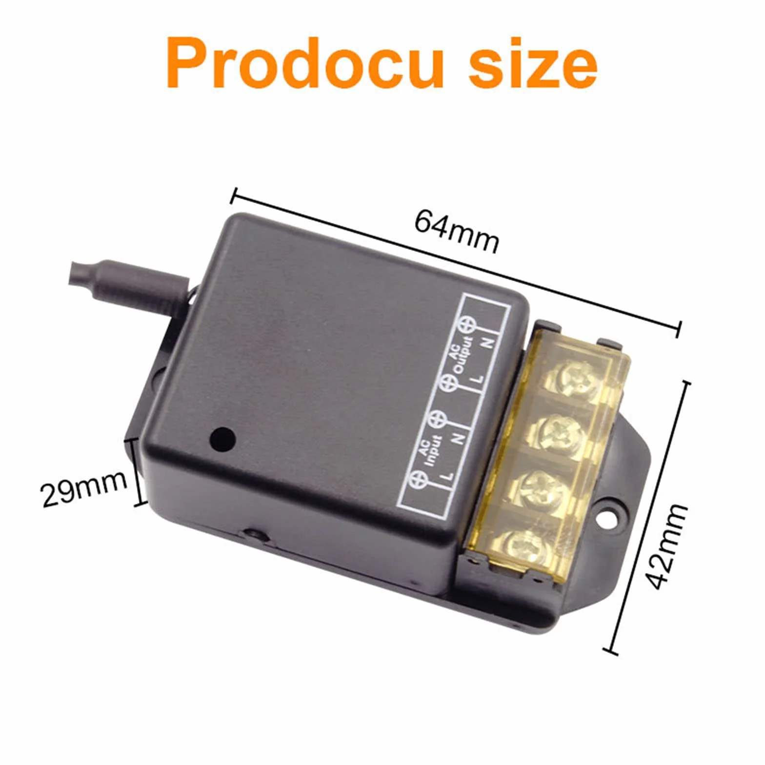 MINI bezprzewodowy przekaźnik zdalnego sterowania 433MHz RF nadajnik i odbiornik 220V 30A