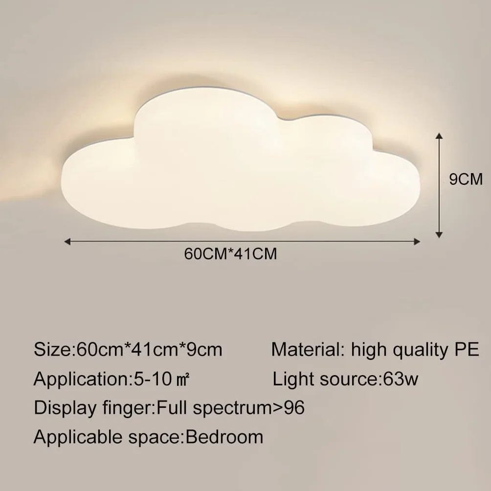 LED Lampa sufitowa Deco 63W Ściemniana z pilotem Lampa dziecięca Pokój Księżniczki