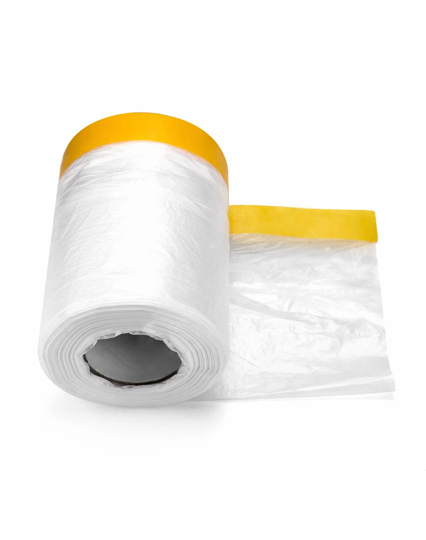 QWORK Folia maskująca z taśmą klejącą 55 cm 30 M