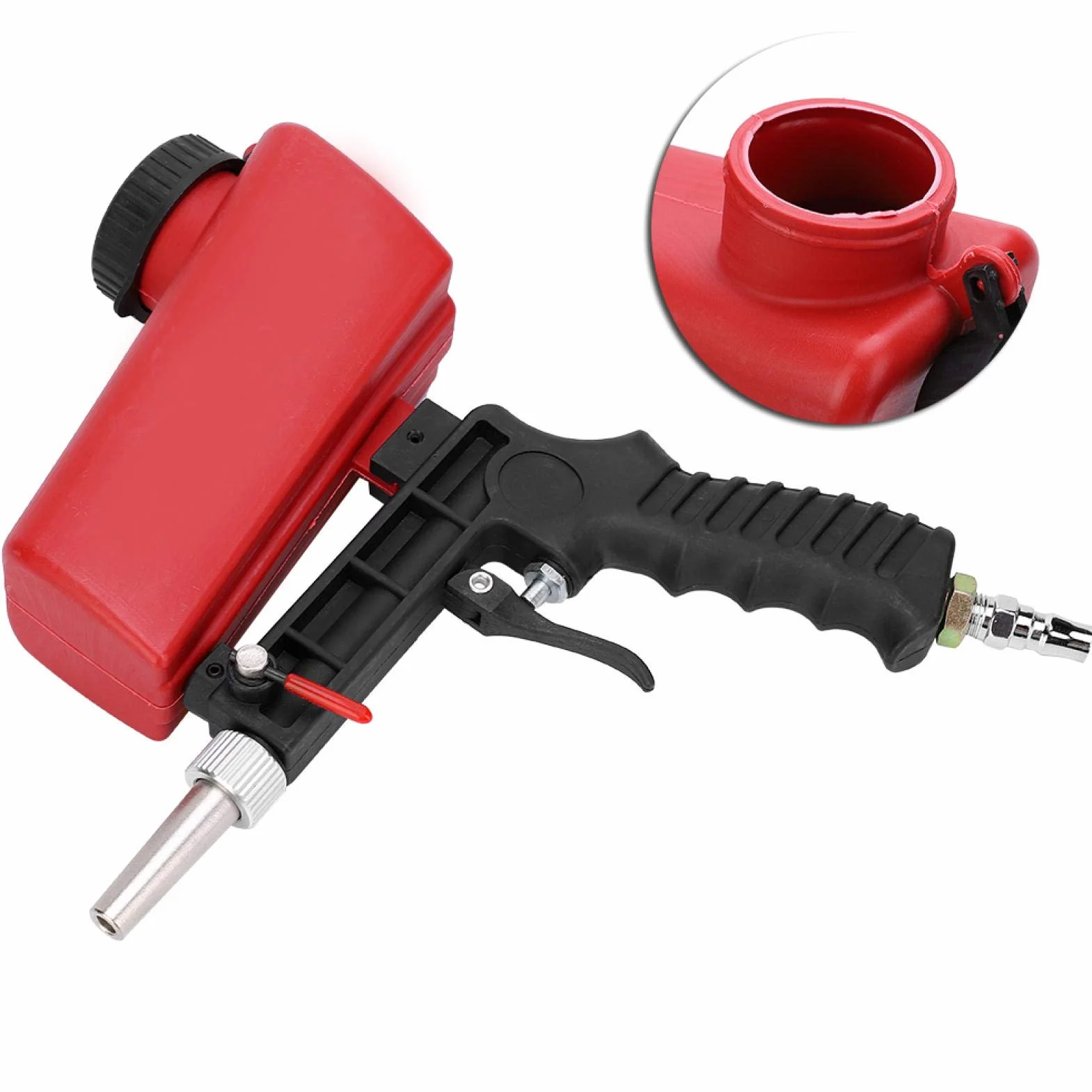 Pneumatische Sandstrahlmaschine 1/4 Zoll 90PSI 700 ml Hand-Sandstrahler für Heimwerker