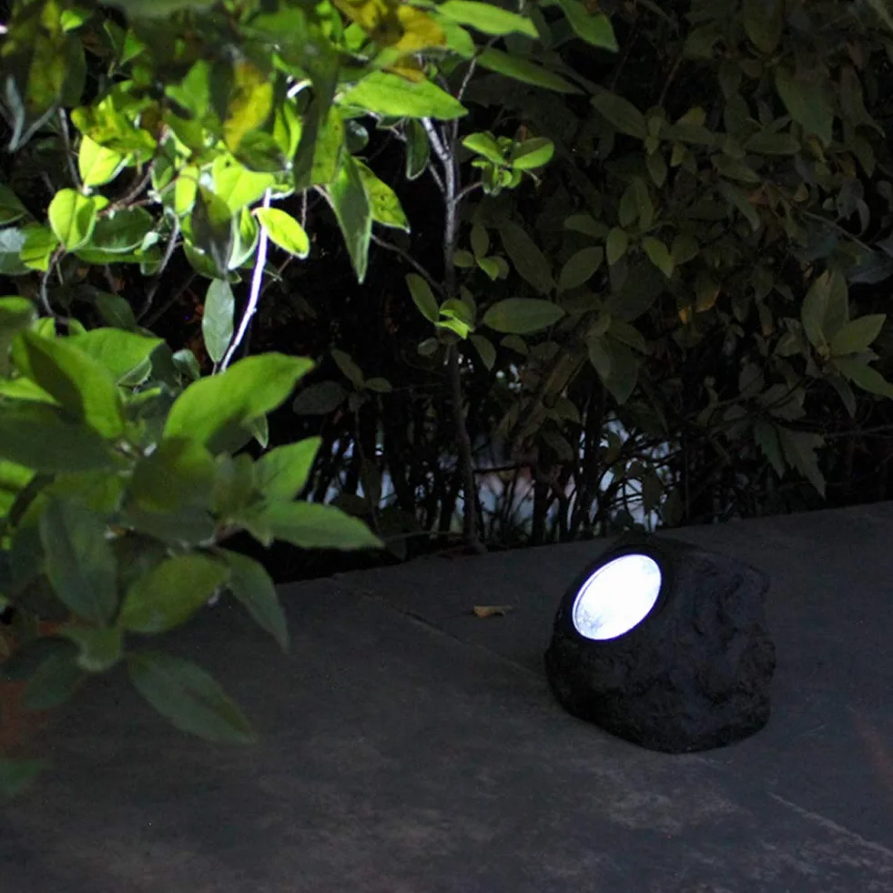 Solar Rock Lights Outdoor, Glow in the Dark Rocks 12x15cm Lights Dekoracyjne, Słoneczne światła Skalne dla ścieżek, Chodniki, Podwórki, Krajobrazy, Patio