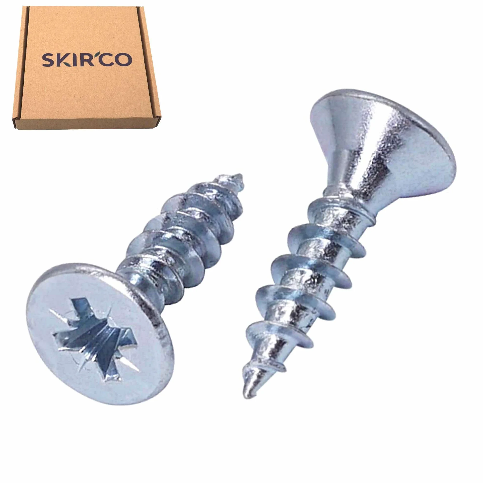 Wkręty do drewna ocynkowane 5,0 x 25 mm łeb stożkowy Pozidriv 60 szt.