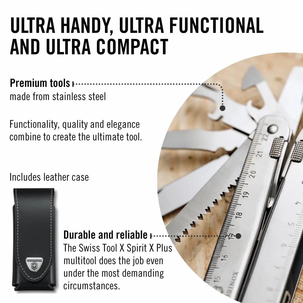 Victorinox SwissTool X Plus Multifunktionswerkzeug 37 Funktionen silber