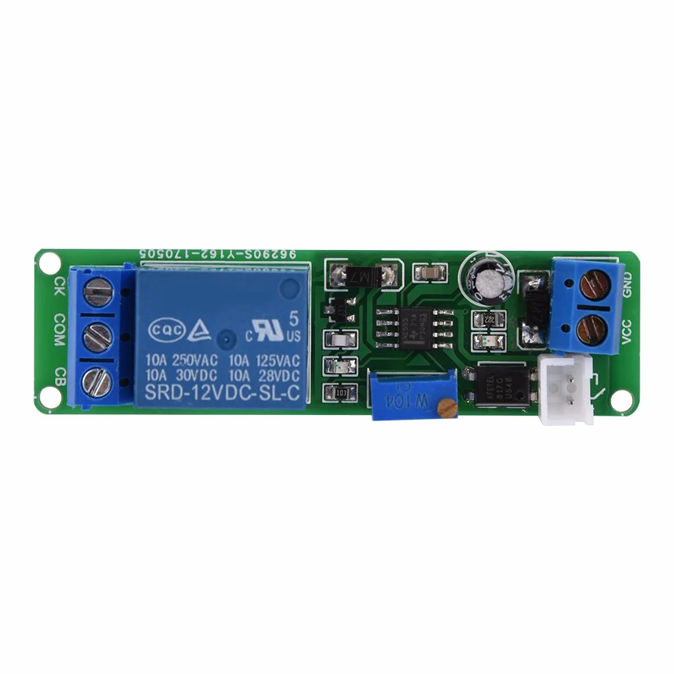 Moduł Przekaźnik Czasowy DC 12V Regulowany Timer Opóźnienie Wyłącz 1~10sec