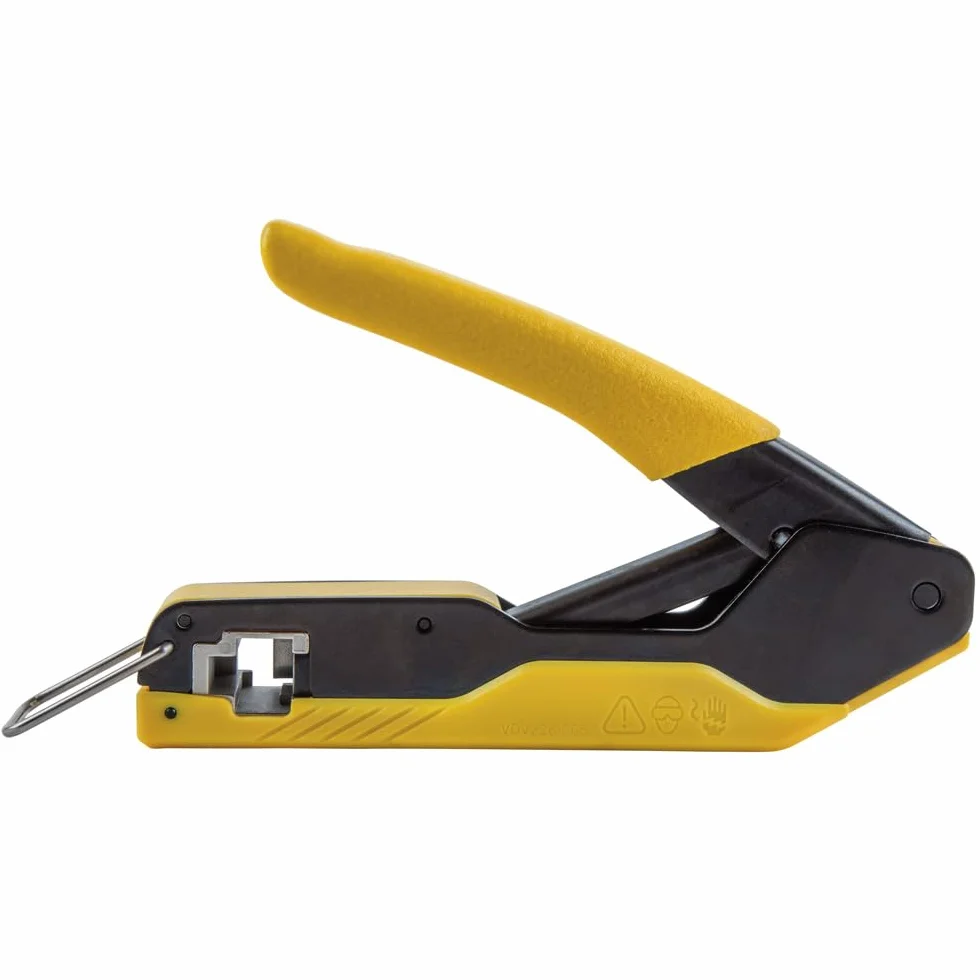 Klein Tools VDV226-005 Kompaktowe narzędzie do zaciskania kabli danych RJ45 Pass-Thru