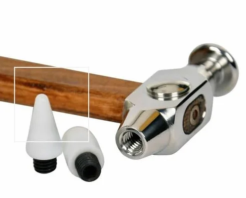 Generic Niemiecki młotek młotkowy, 2 wymienne końcówki - 50 cm - ergonomiczny uchwyt