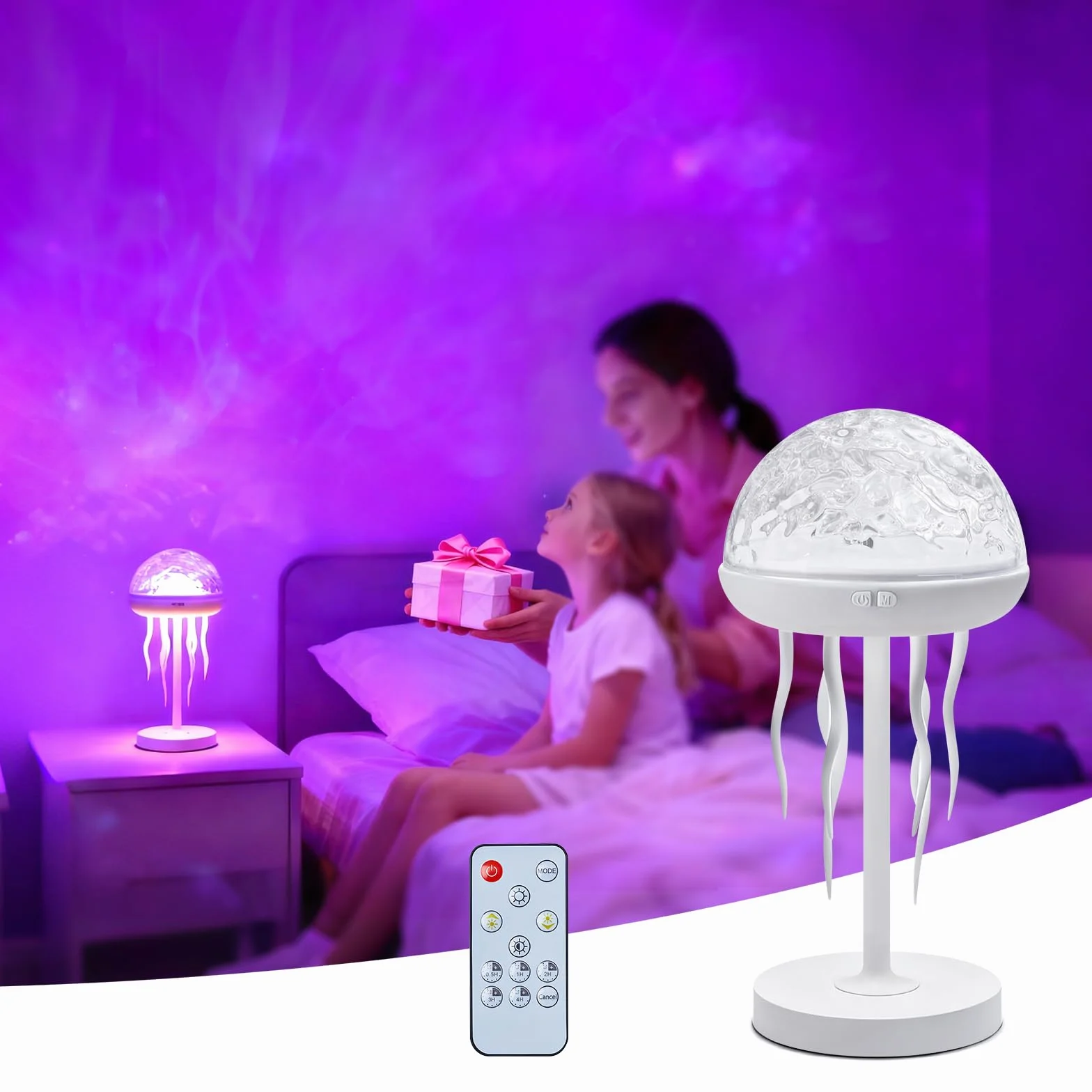 Lampa oceaniczna meduza z ruchomymi nogami lampka nocna