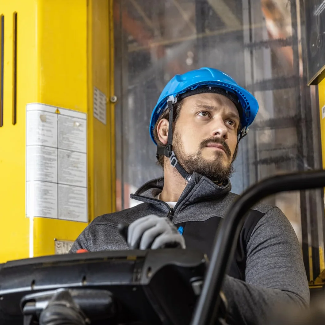 Högert Technik PLONER kask ochronny niebieski uniwersalny EN 397