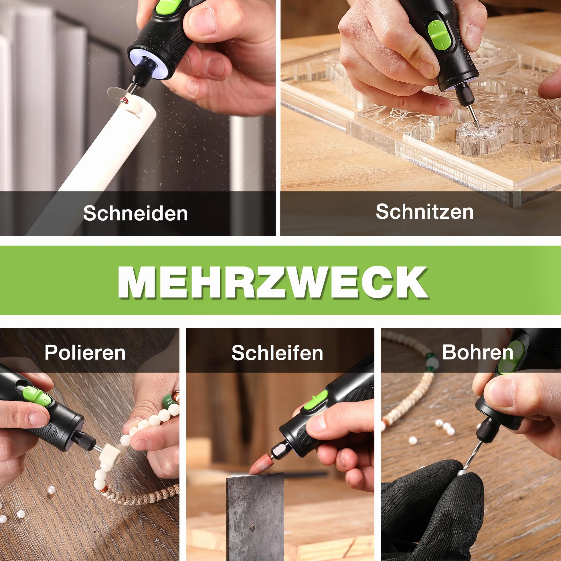 WORKPRO Zestaw szlifierek elektrycznych 7,2 V