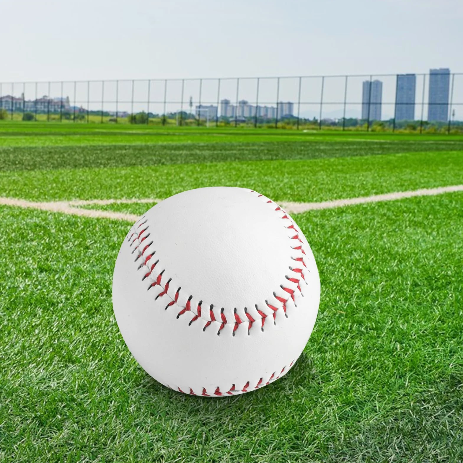 4 sztuki piłek do baseballa 22,86 cm, profesjonalne ręcznie szyte piłki do baseballa, piłki do baseballa PU, twarde miękkie miękkie kauczukowe rdzenie piłki do baseballa dla dorosłych