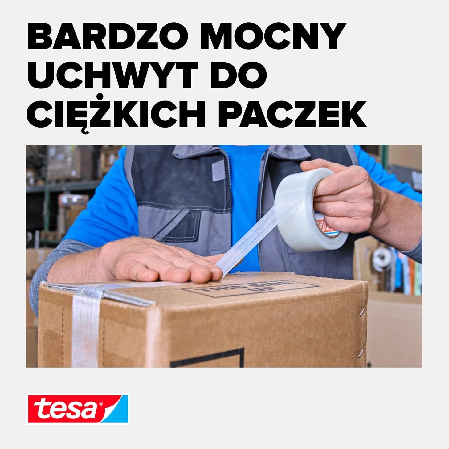 Tesa Ultra Resistant Taśma Filamentowa 50 m x 50 mm Przezroczysty