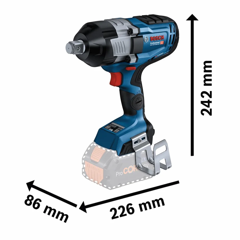 Akku-Schlagschrauber BITURBO GDS 18V-1600 HC Professional solo 18V 3/4" blau/schwarz