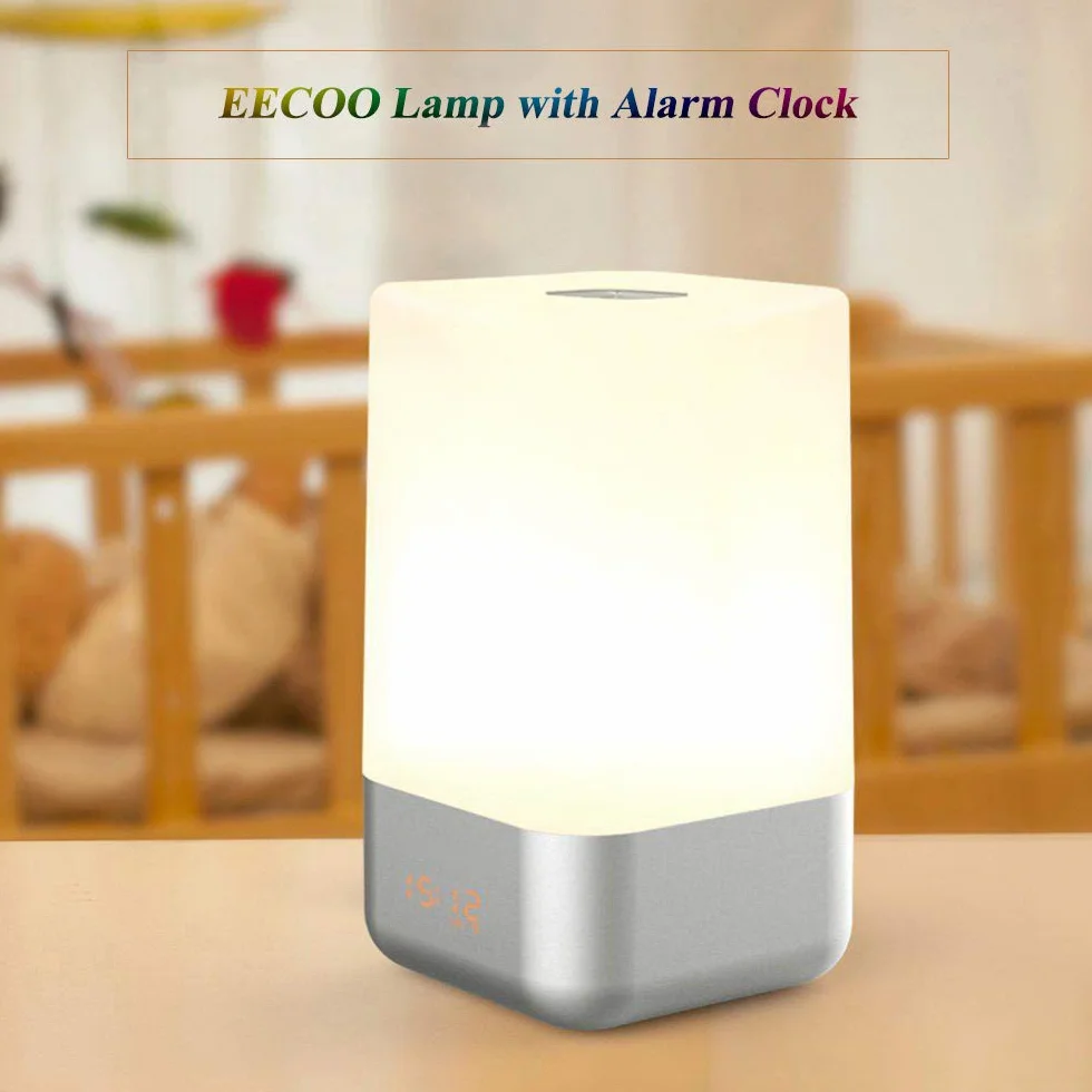 WakeUp Lekki Budzik Kolorowy Wschód Słońca Symulacja Lampka Nocna Alarm Słoneczny