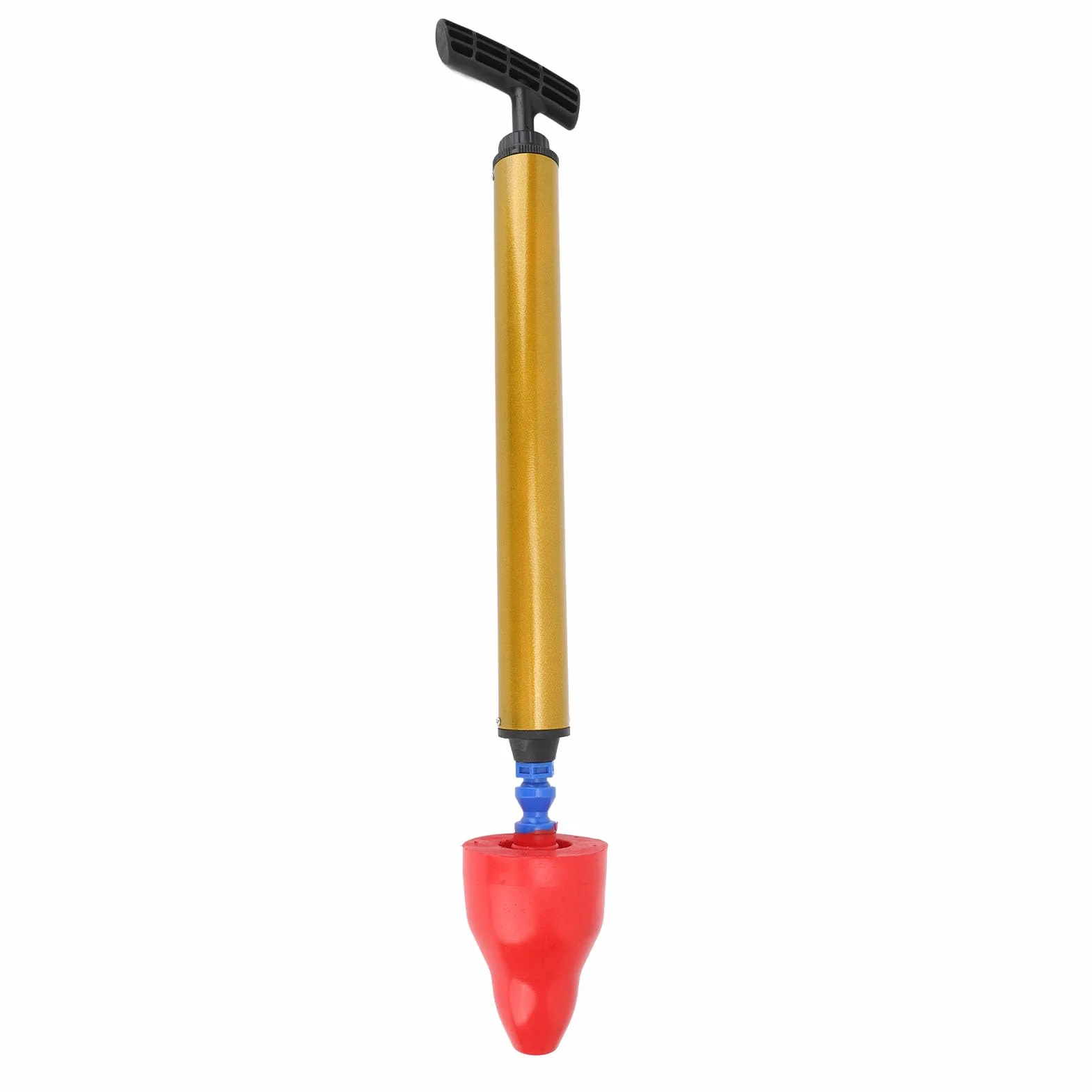 Tłok do Toalety ABS Ergonomiczny Uchwyt Silne Ssanie czerwony
