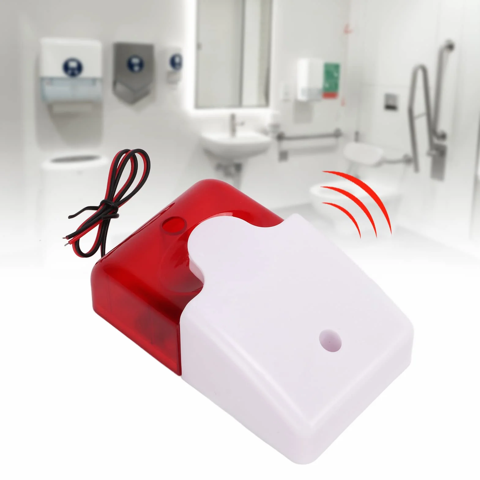 Dźwiękowy Alarm świetlny Lampa Błyskowa 220 V Regulowana Odporność na Uderzenia