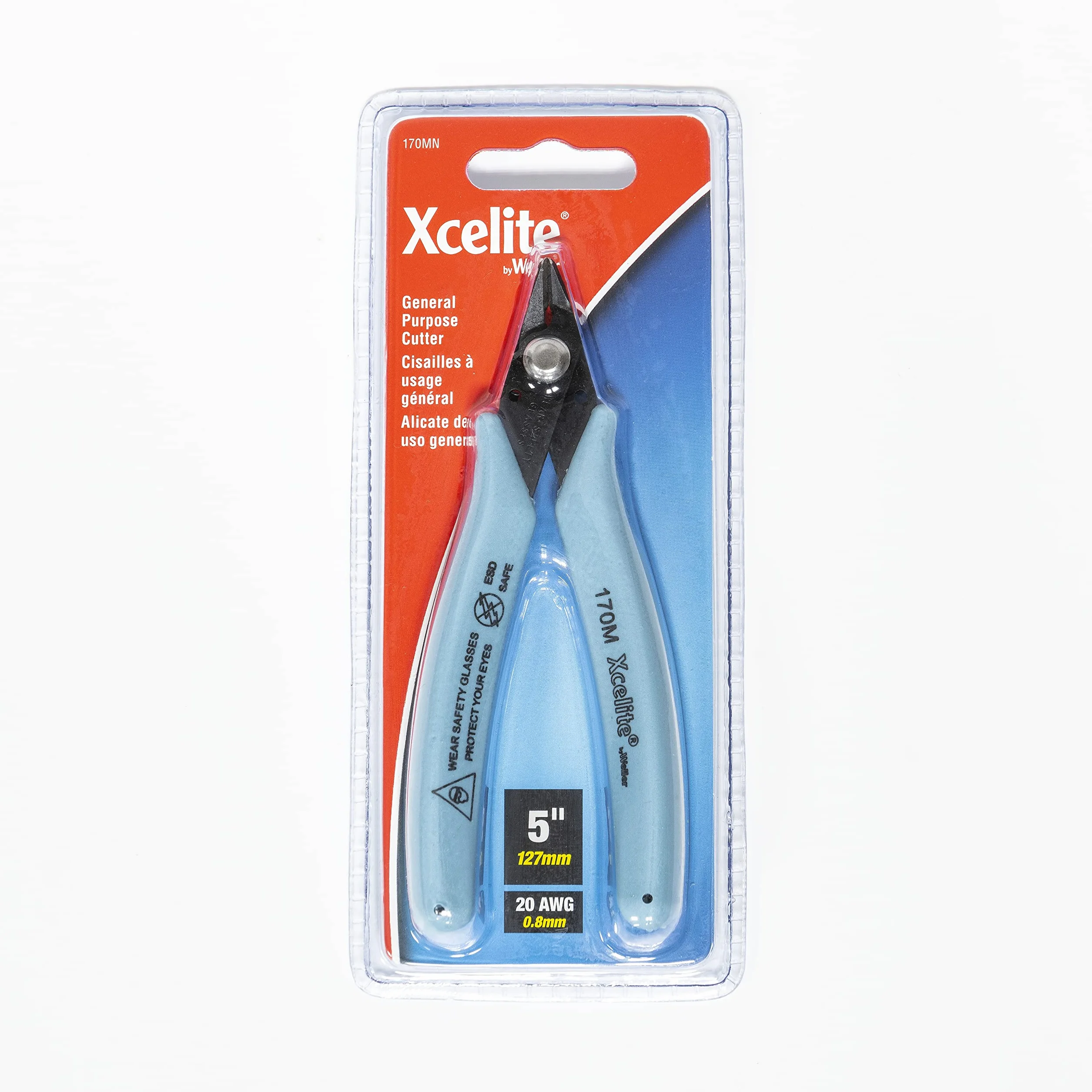 Weller Xcelite 170MVN ESD bezpieczne nożyce do cięcia 127 mm niebieski