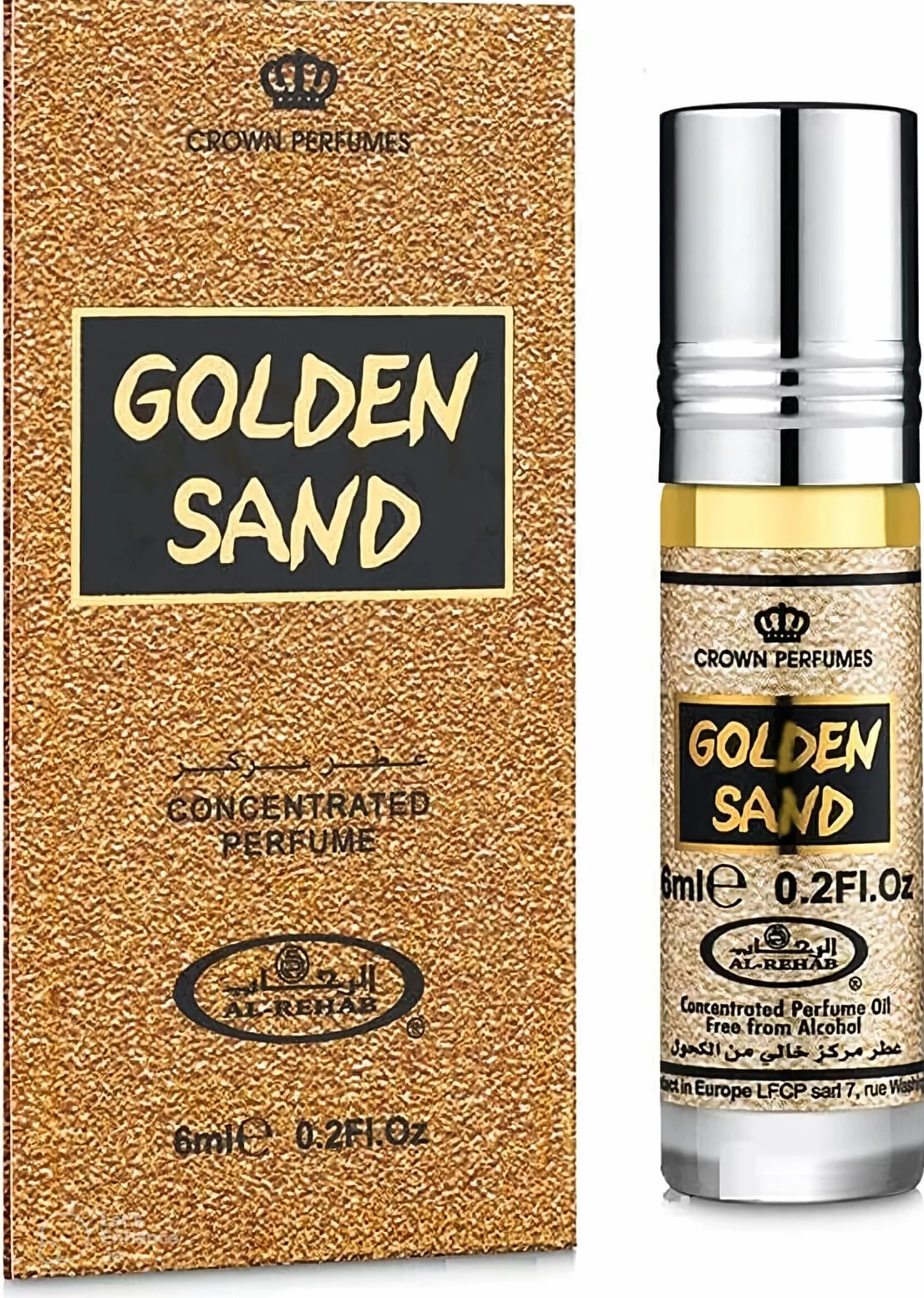 Golden Sand 6 ml zapach perfum – Al Rehab Misk olejek perfumowany dla mężczyzn i kobiet, piżmo