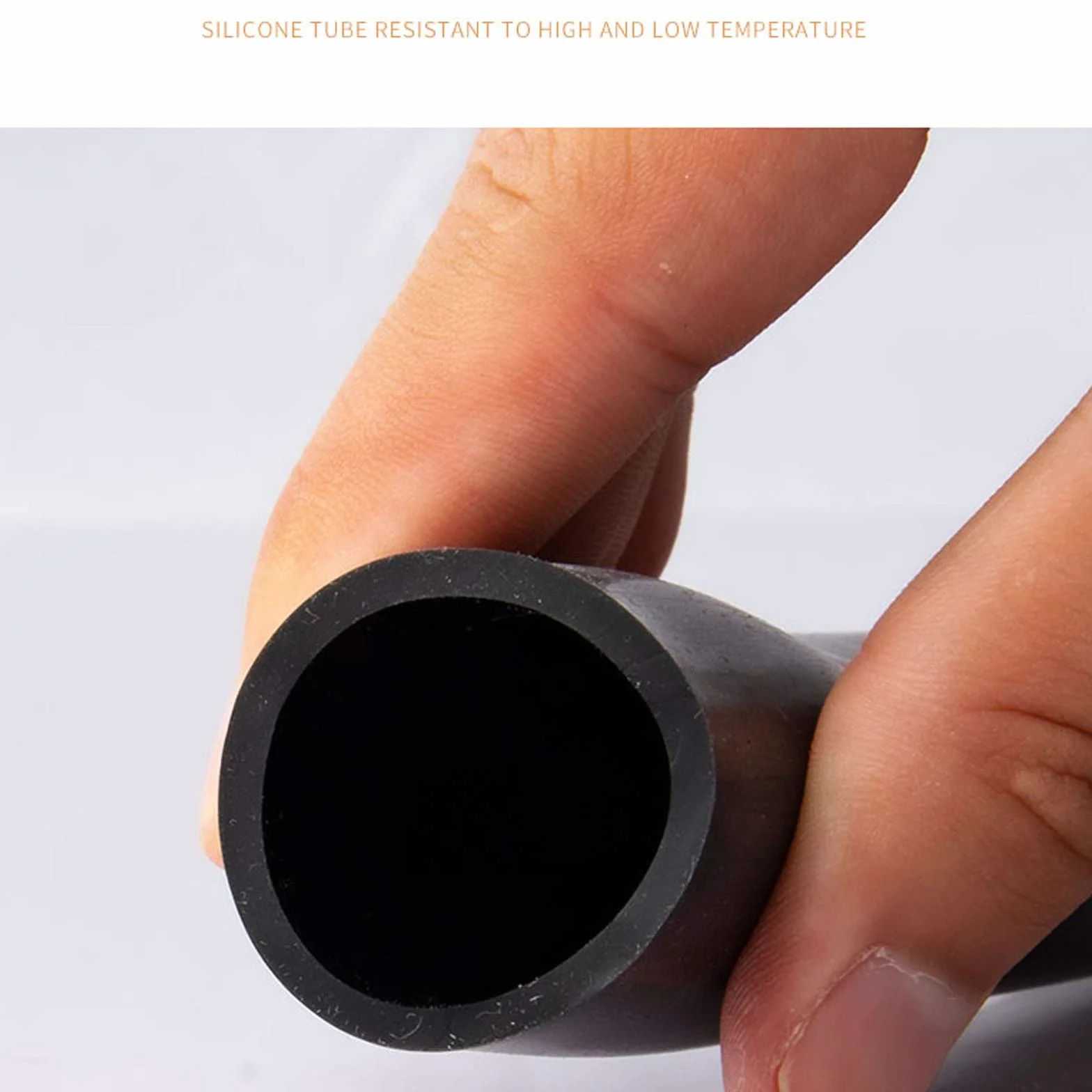 Wąż gumowy silikonowy czarny 5mm/6mm ID x 8mm OD 5m