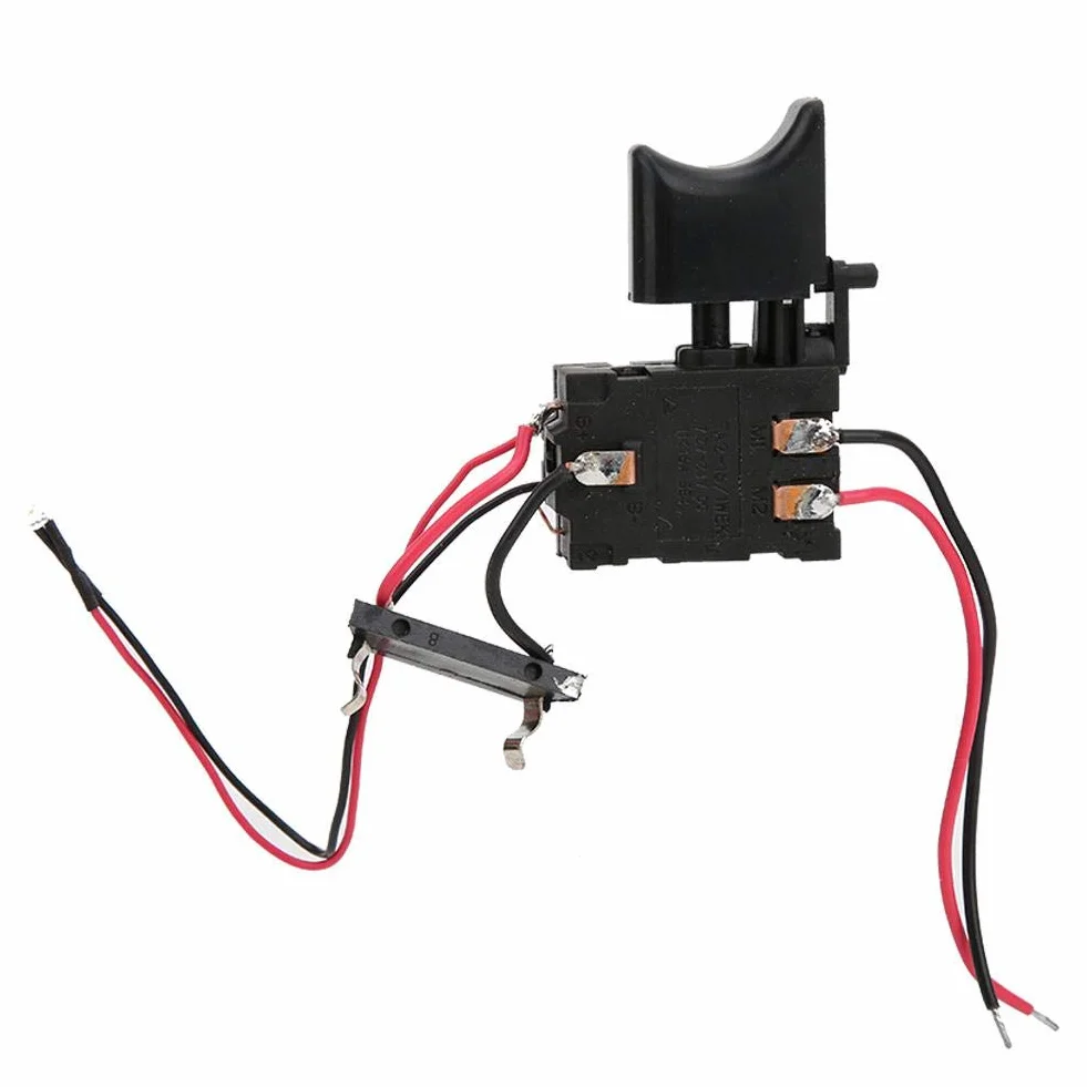 Shanbor Drill Trigger Switch 7,2 V - 24 V bateria litowa Cordless Drill Speed Control przełącznik wyzwalacza z małym światłem