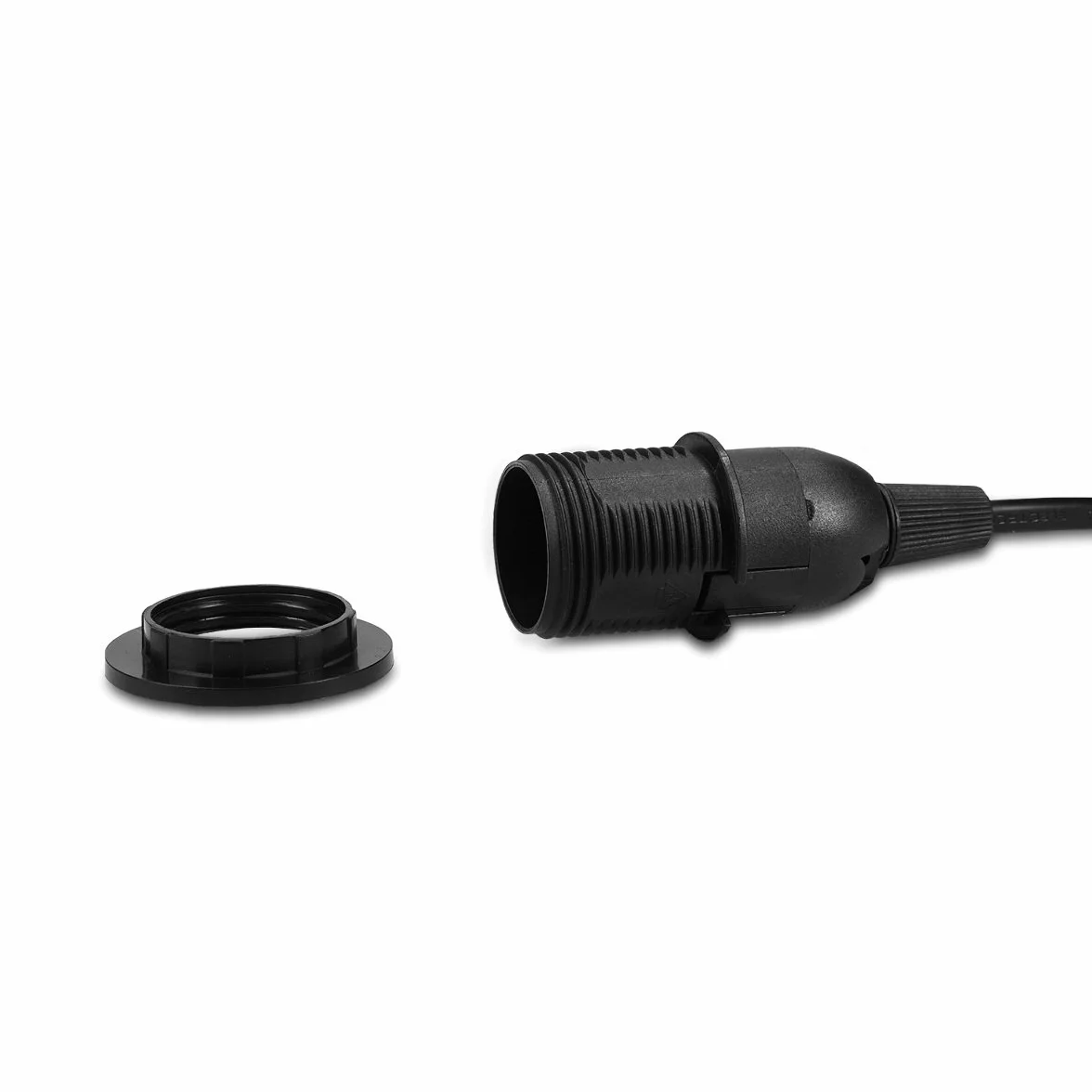 Kwmobile Oprawa lampa E14 z przełącznikiem czarna przewód 3,5 m pierścień śrubowy zawieszenie