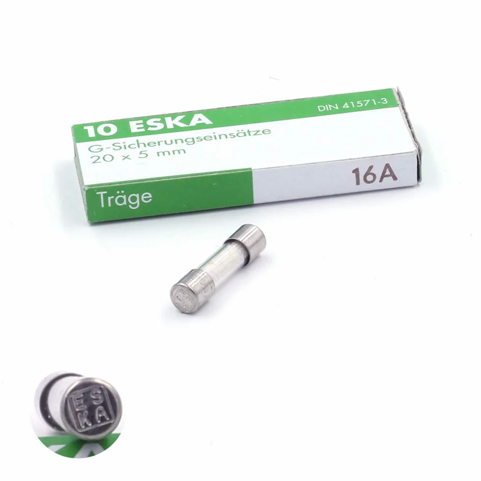 Bezpiecznik czasowy T 16A 250VAC 5x20mm 10 sztuk