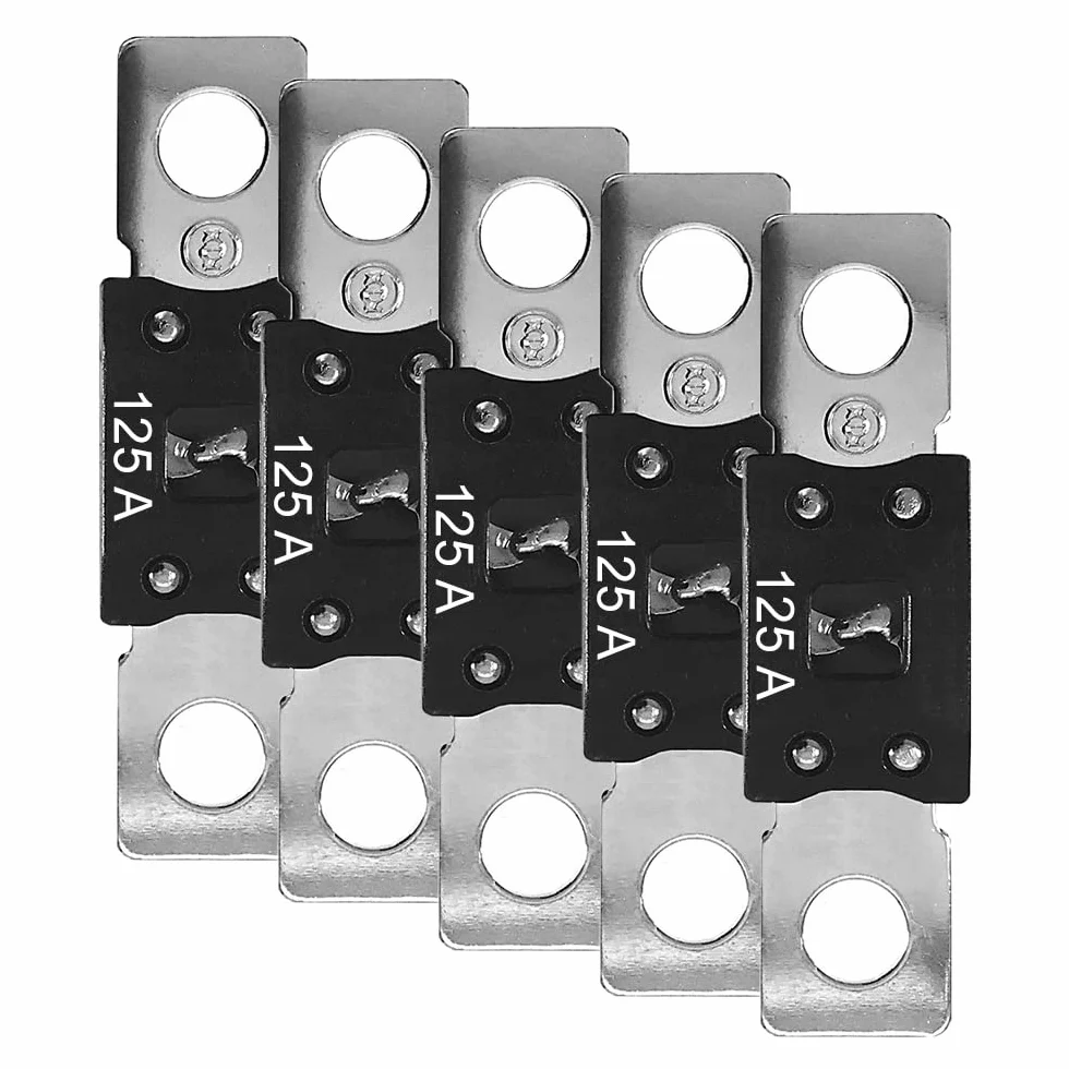 Offgridtec® zestaw 5 bezpieczników 125 A 32 V MEGA-Fuse