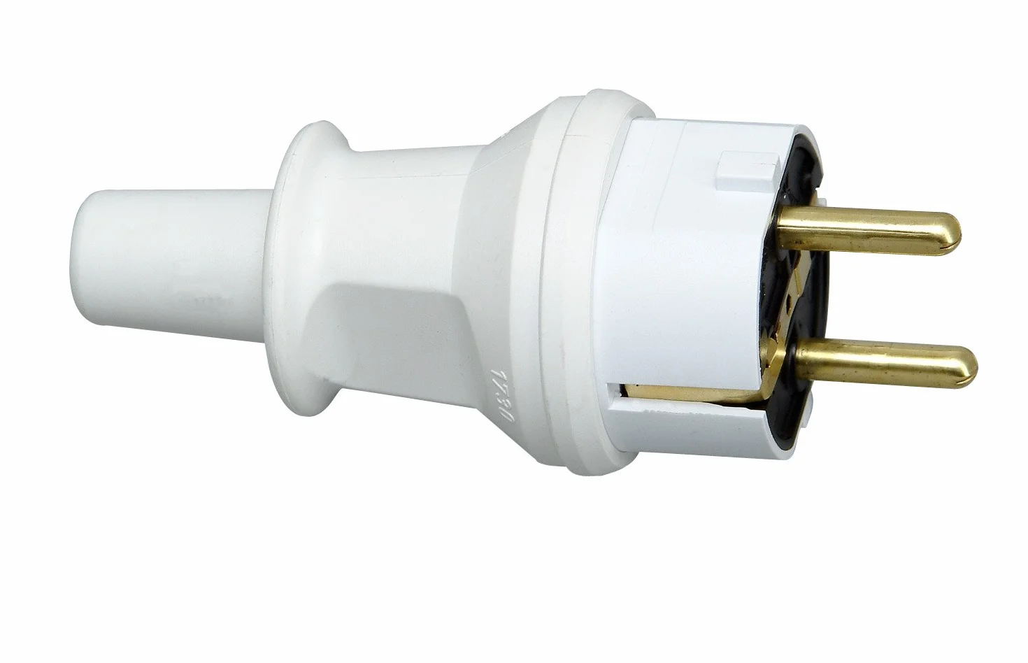 Kopp Wtyczka z zestykiem ochronnym IP44 250V 16A PCW arktyczna biel