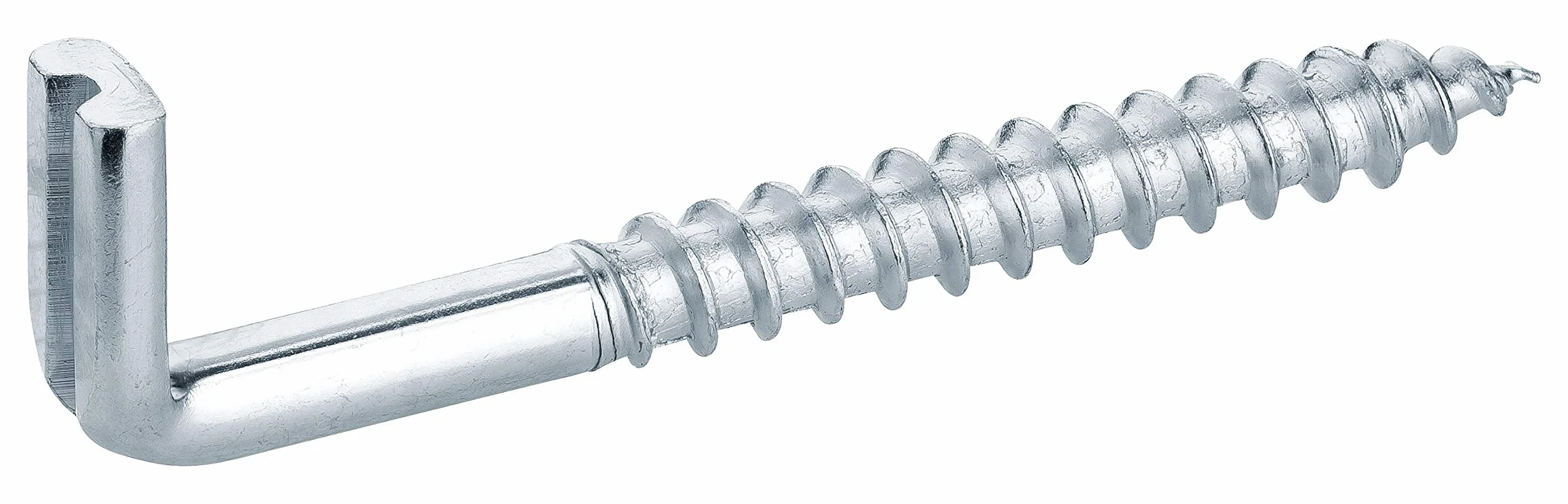 Hak śrubowy z otworem ocynkowany prosty 5,8 x 80 mm 25 szt.