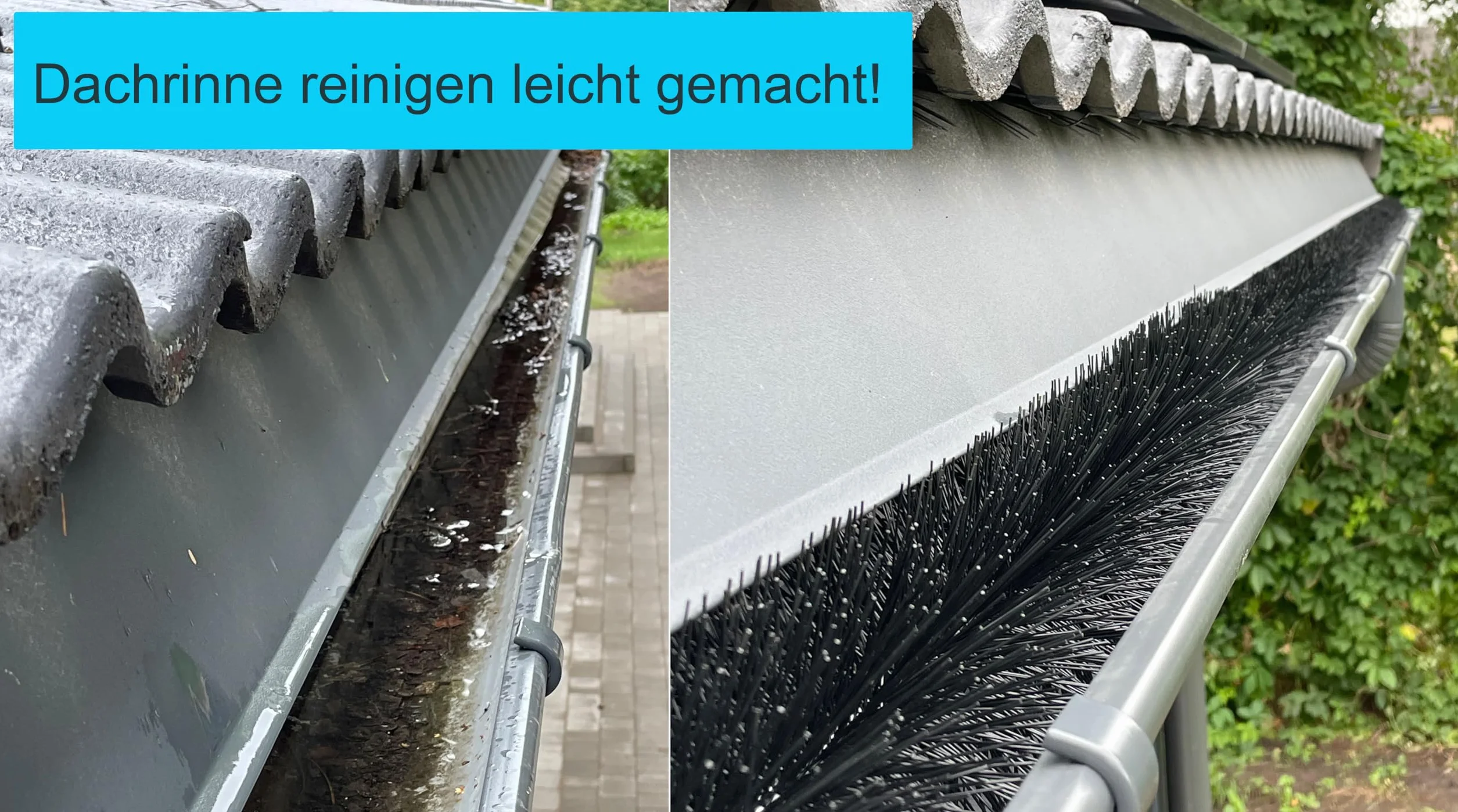 Szczotka do rynny, 24 m, 120 cm, Ø 12 cm, ochrona przed kuny, 20 sztuk
