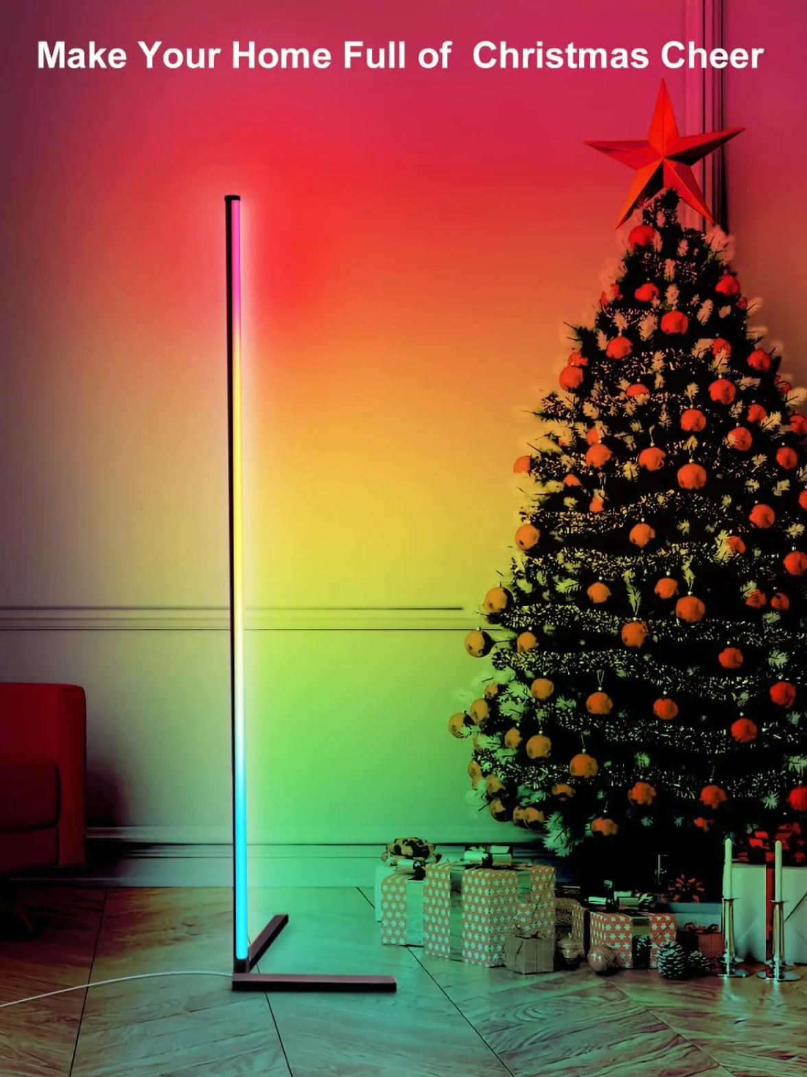 DeeprBling Lampa Podłogowa LED 165 cm ściemnialna RGB 16 Milionów Kolorów Synchronizacja Muzyki Timer