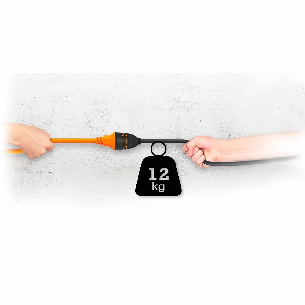 Przedłużacz z bębnem kablowym 50 m H05VV-F 3×1,5 mm² siła ciągnąca 12 kg