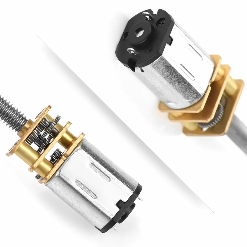 Silnik Redukcyjny DC 6/12V Mikrosilnik Elektryczny 30 RPM z Długim Wałem M4x100mm do RC Pojazdów