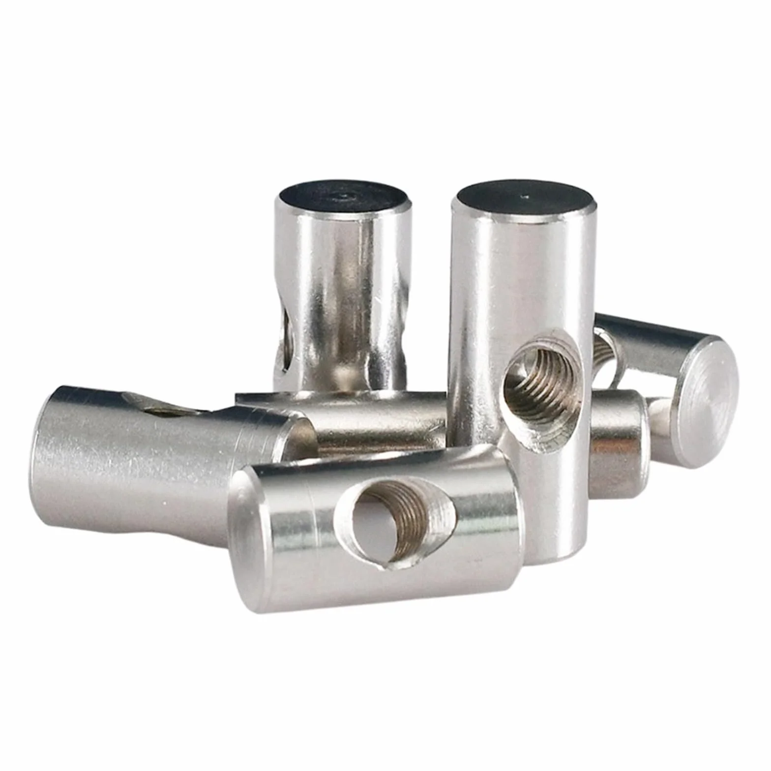 304 Stainless Steel M4 M5 M6 Barrel Bolts Cylindrical Pin Dowel Cross Hole Hammer Embedded Nut for Wood Furniture
