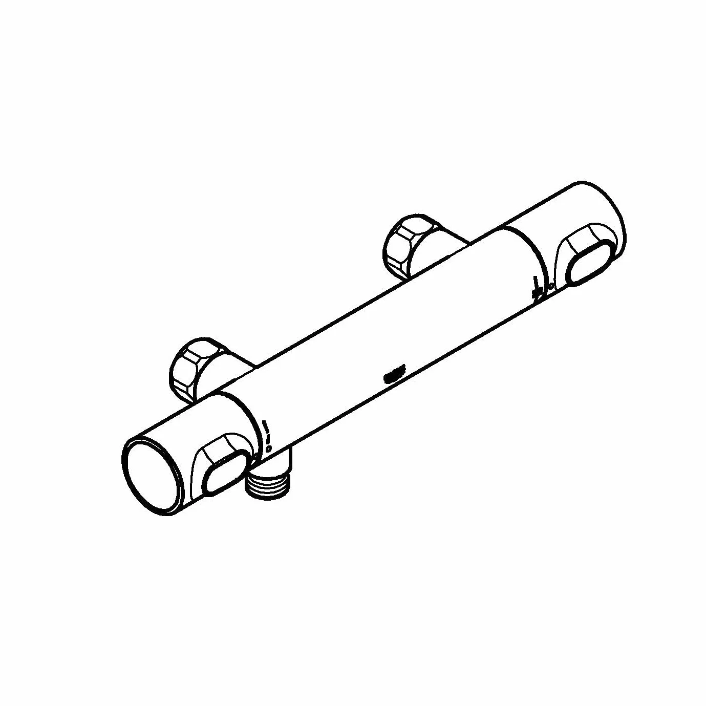 Grohe Precision Flow Bateria Srebrny 35 x 11,5 x 10,5 cm