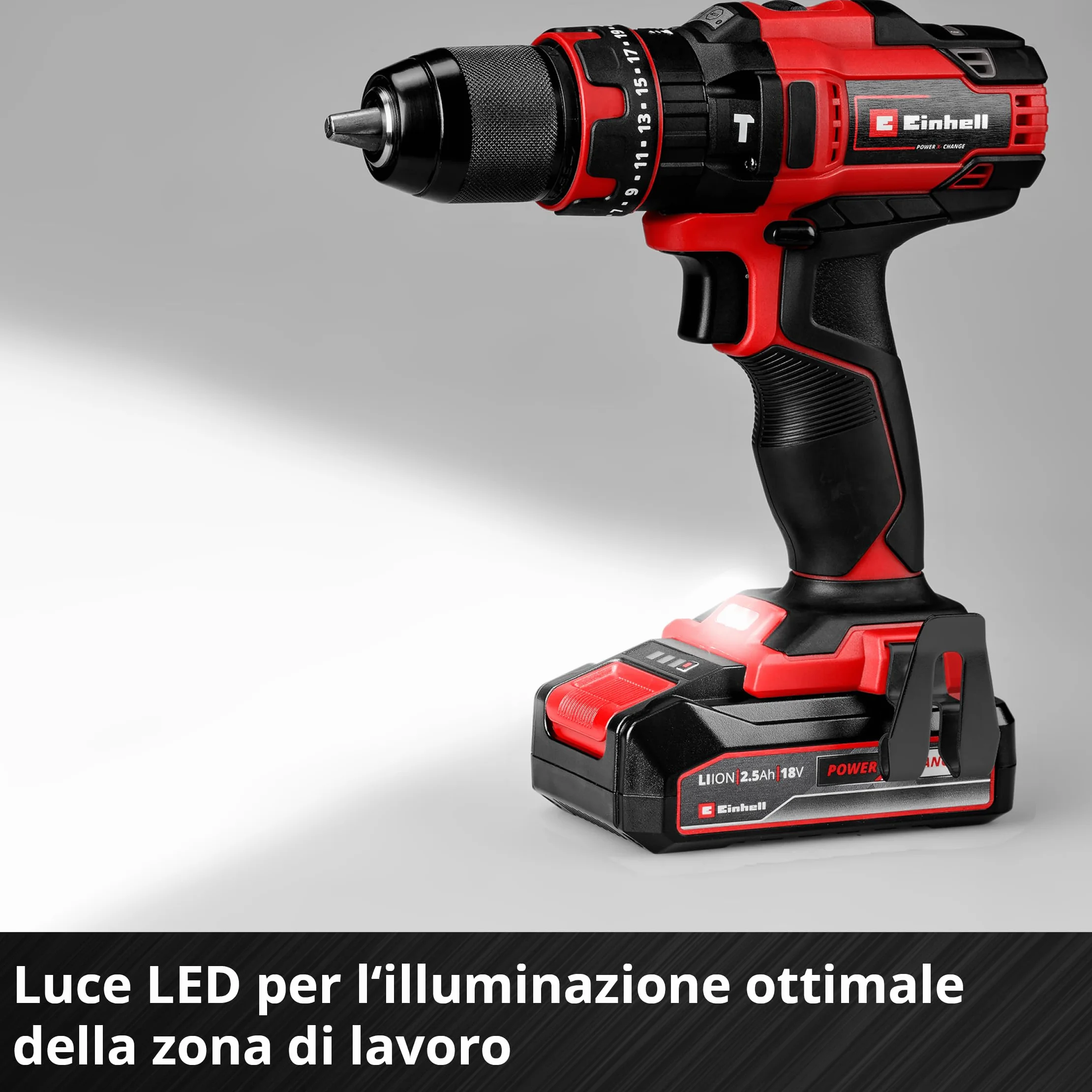 Einhell TE-CD 18/44 Li-i Akumulatorowa wiertarko-wkrętarka udarowa 18 V 44 Nm 2,5 Ah Power X-Change