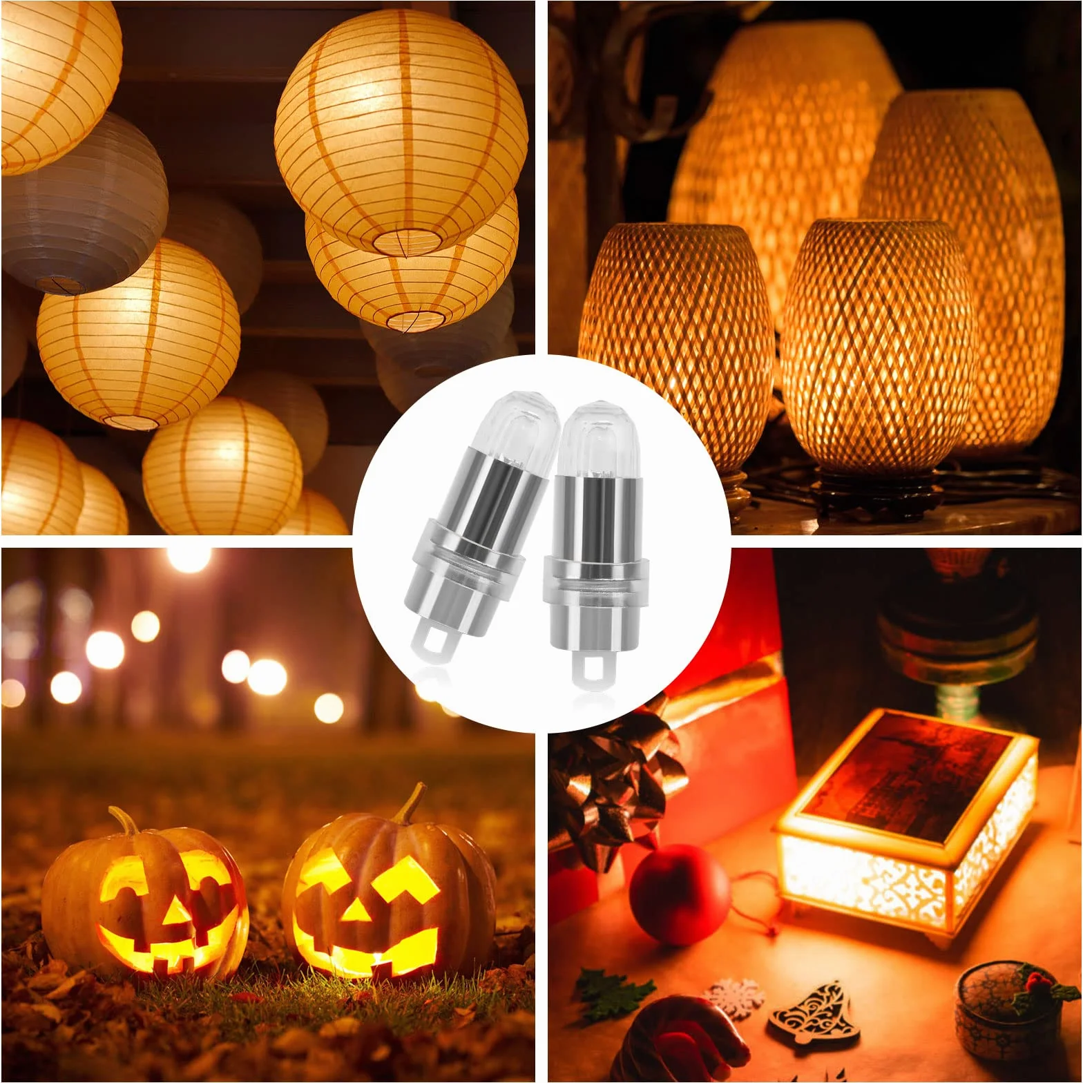 30 sztuk mini balonów LED, ciepła biel, do papierowych latarni, balonów, zasilanie bateryjne