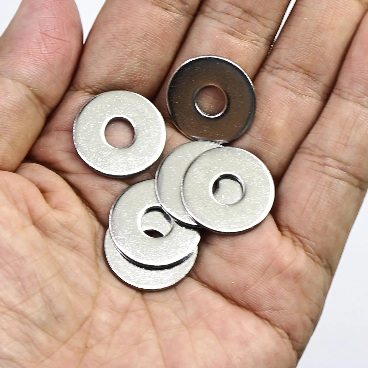 MINHER M6 x 20 mm podkładki płaskie (20 sztuk), grubość 1,5 mm, podkładki ze stali nierdzewnej 304, podkładki płaskie są używane do śrub i śrub
