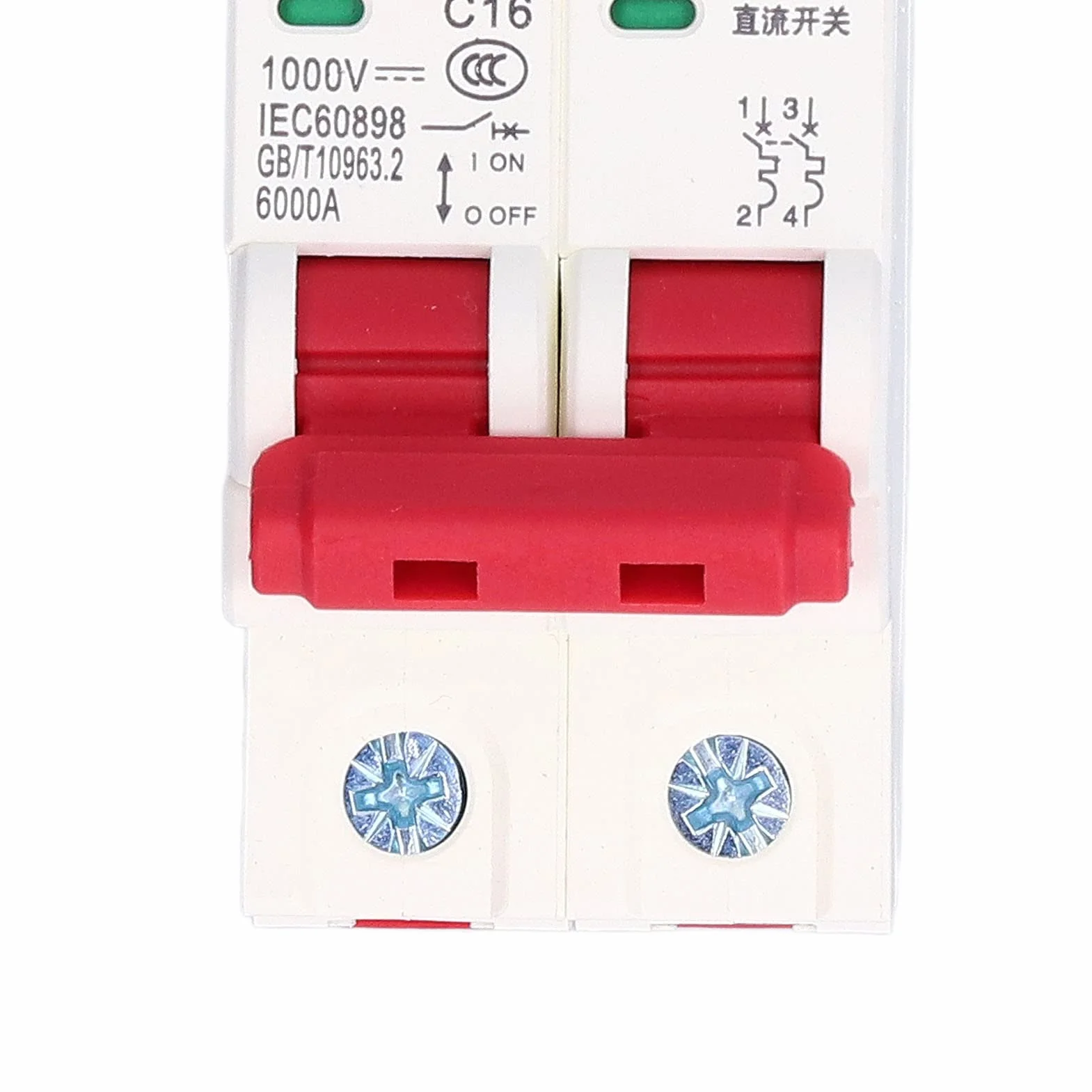 Miniwyłącznik 2P 16A DC 1000V DC DZ47-63Z odłącznik izolator system solarny fotowoltaiczny szyna DIN