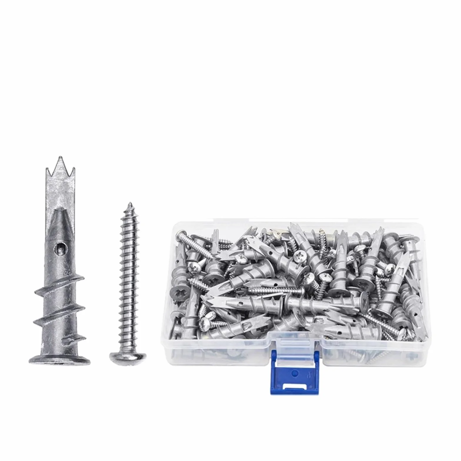 Drywall Anchor Zinc Alloy Self Drilling Hollow Wall Anchor 120pcs