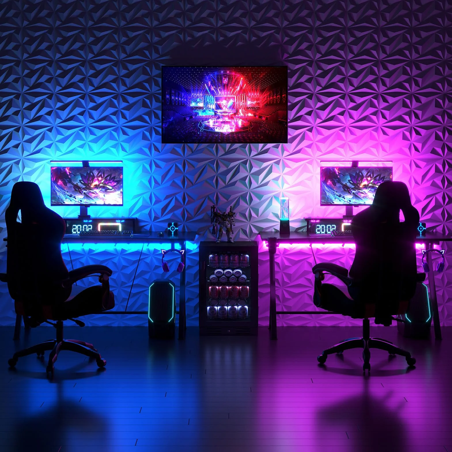 Art3dwallpanels panele ścienne PCW 3D białe 33 panele dekoracja wnętrz