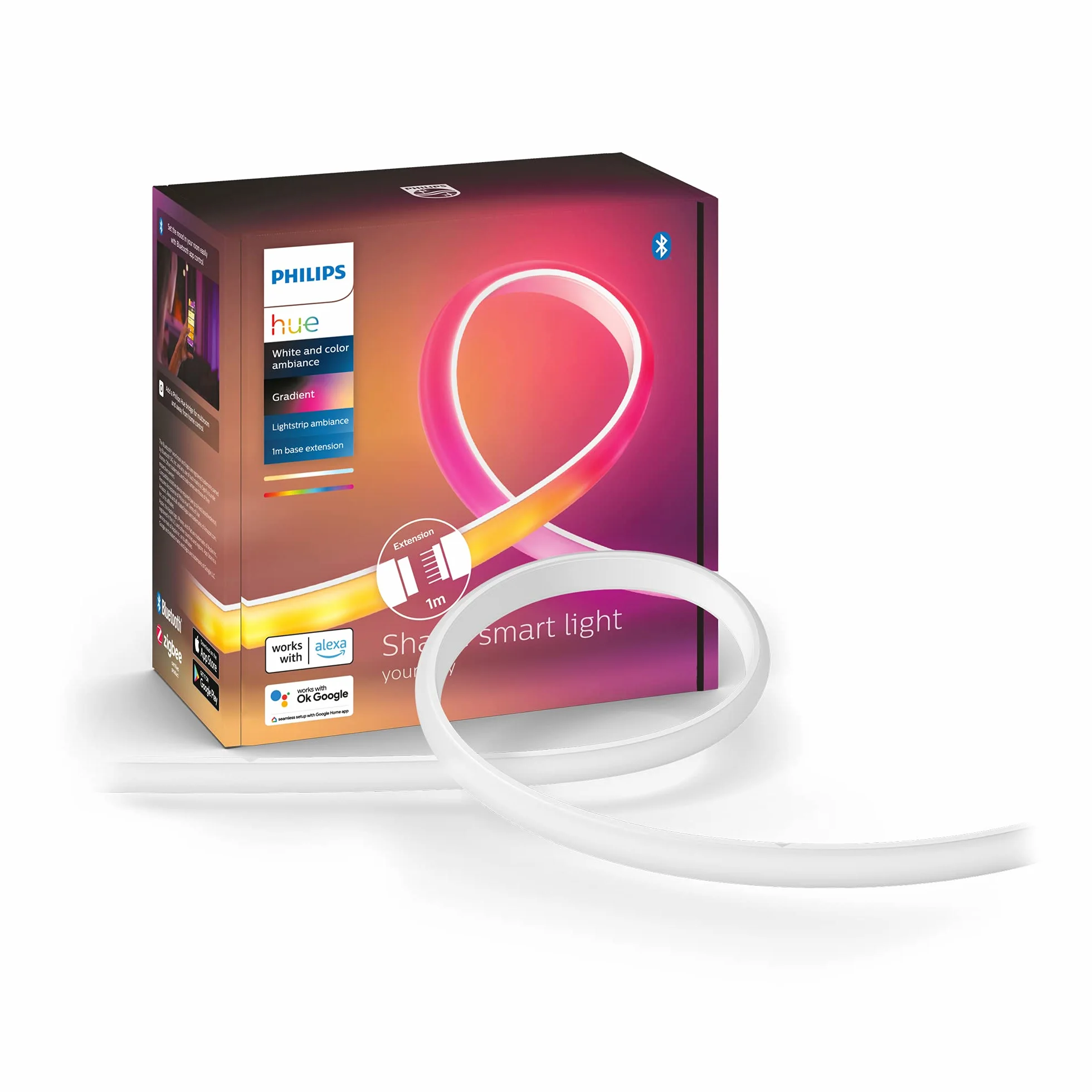 Philips Hue White and Color Ambiance Taśma LED Gradient Przedłużenie 1 m 16 mln kolorów