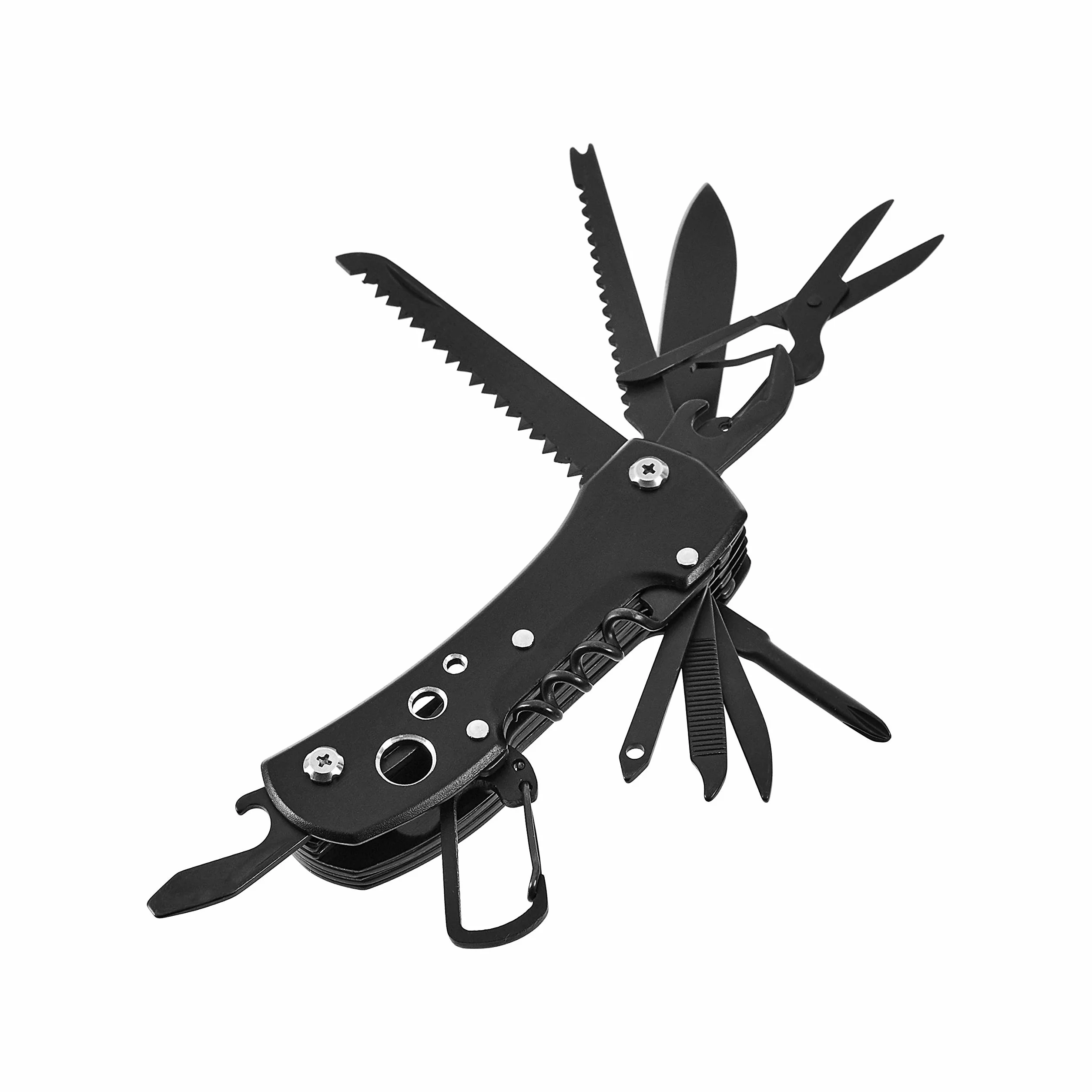 Amazon Basics scyzoryk wielofunkcyjny 15 w 1 czarny z etui