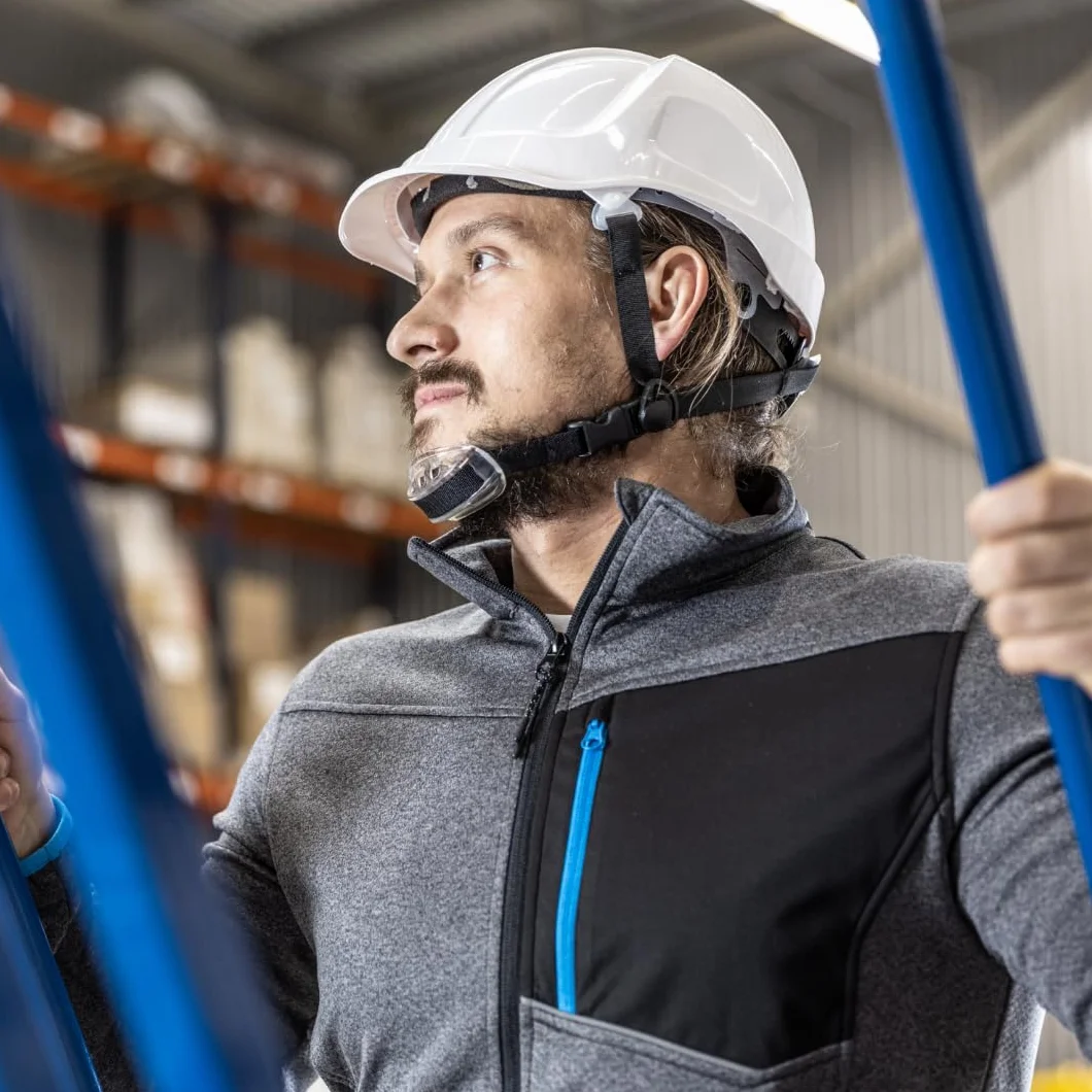 Högert Technik PLONER kask ochronny niebieski uniwersalny EN 397