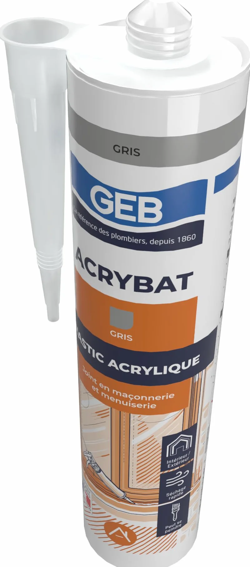 GEB ACRYBAT akryl uszczelniający szary 310ml